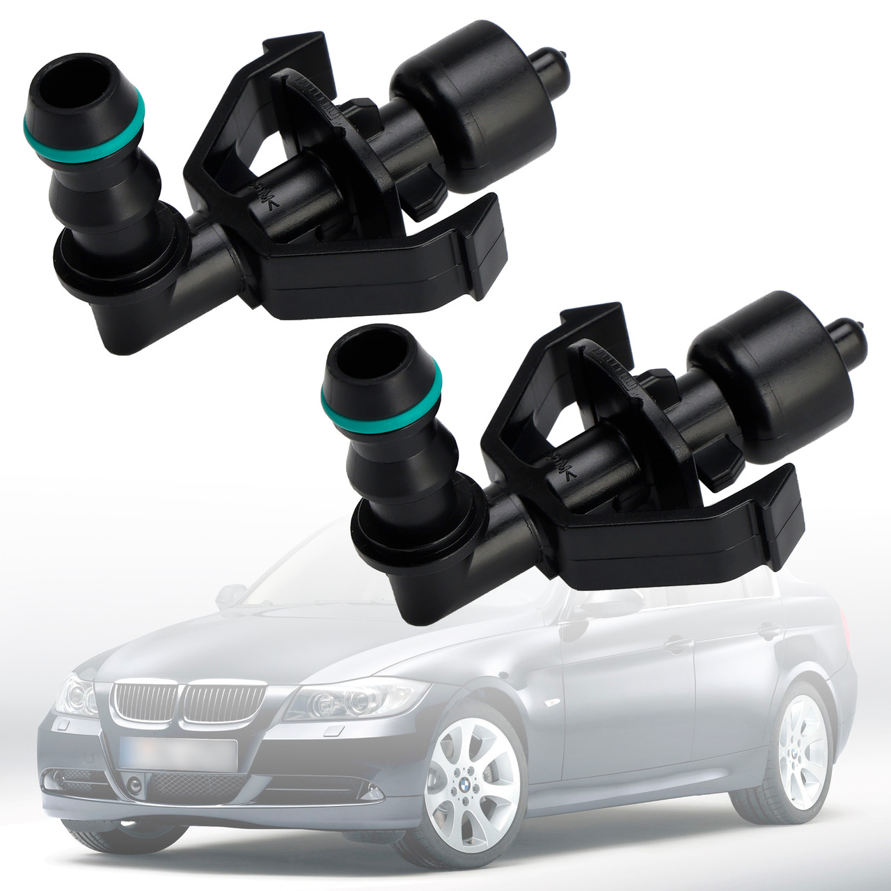 2005-2013 BMW E90 E92 E93 M3 1 Pair Front Headlight Spray Washer Nozzle 61678044541 Generic