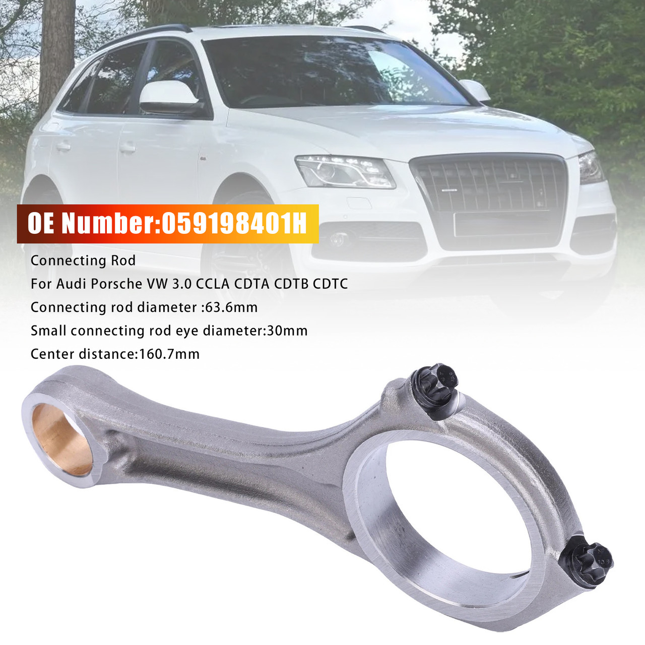 2010 2018 VW Touareg Connecting Rod 059198401N 059198401H Generic