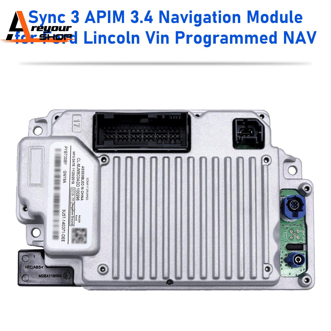 2016+ Ford Lincoln Vin Programmed NAV Sync 3 APIM 3.4 Navigation Module HP5T-14G371-CAG Generic