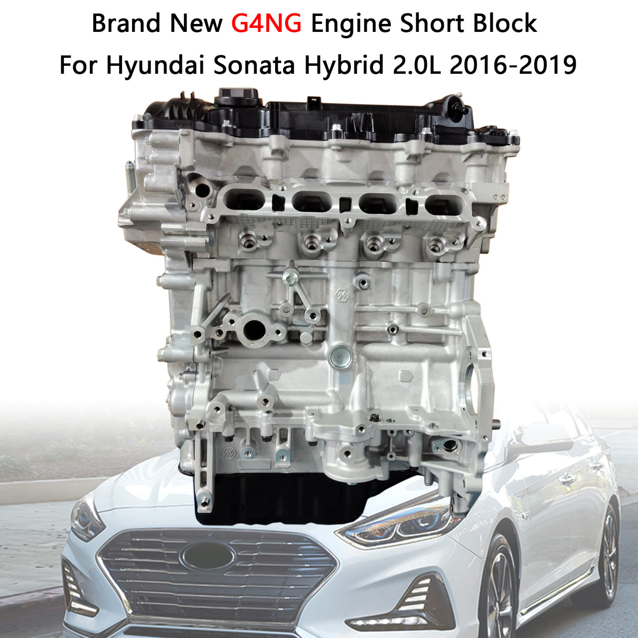 2016-2019 Hyundai Sonata Hybrid 2.0L G4NG Engine Short Block 2D312-2EU02-A Generic