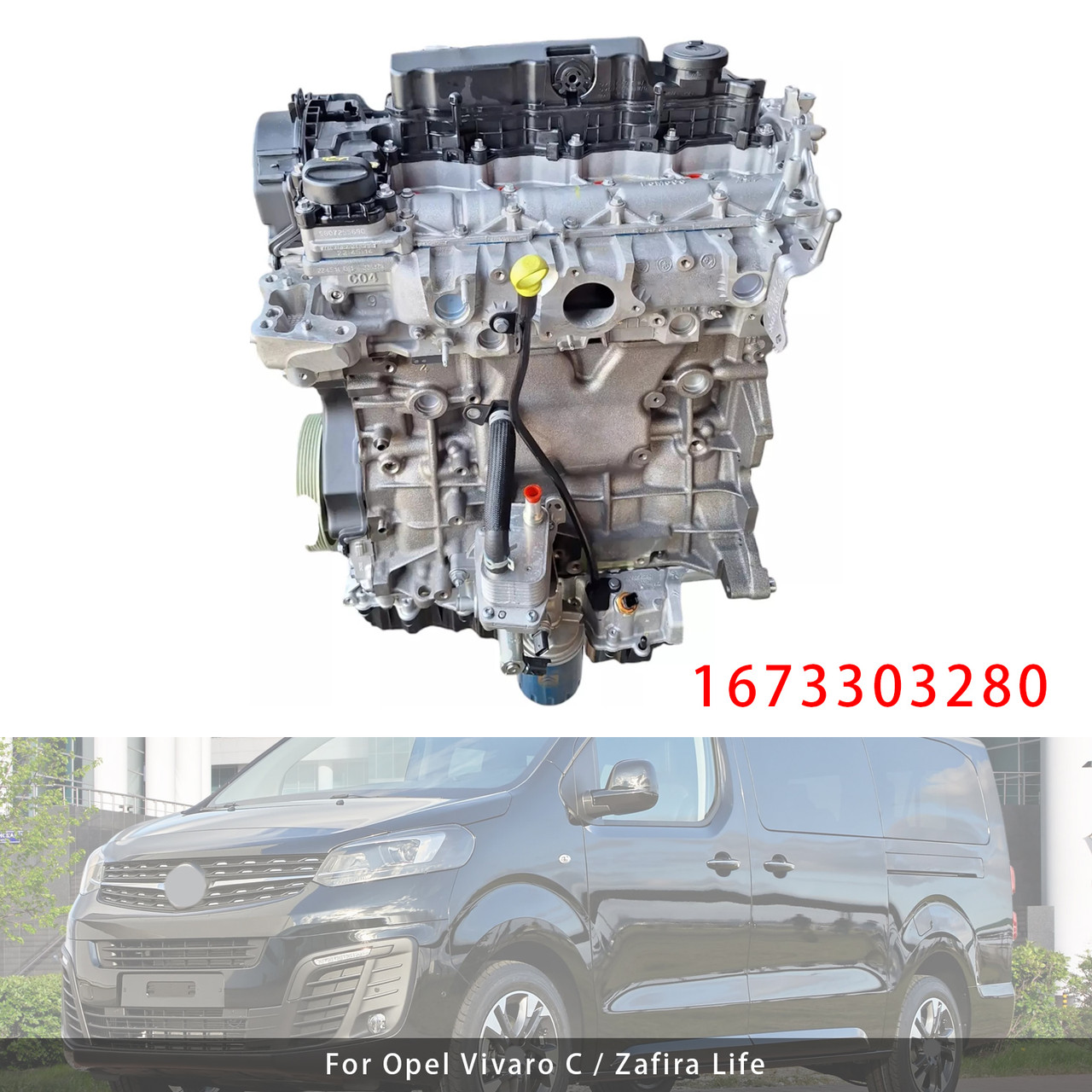 Brand New 1673303280 Engine AH01 2.0 BlueHDi For Opel Vivaro C / Zafira Life