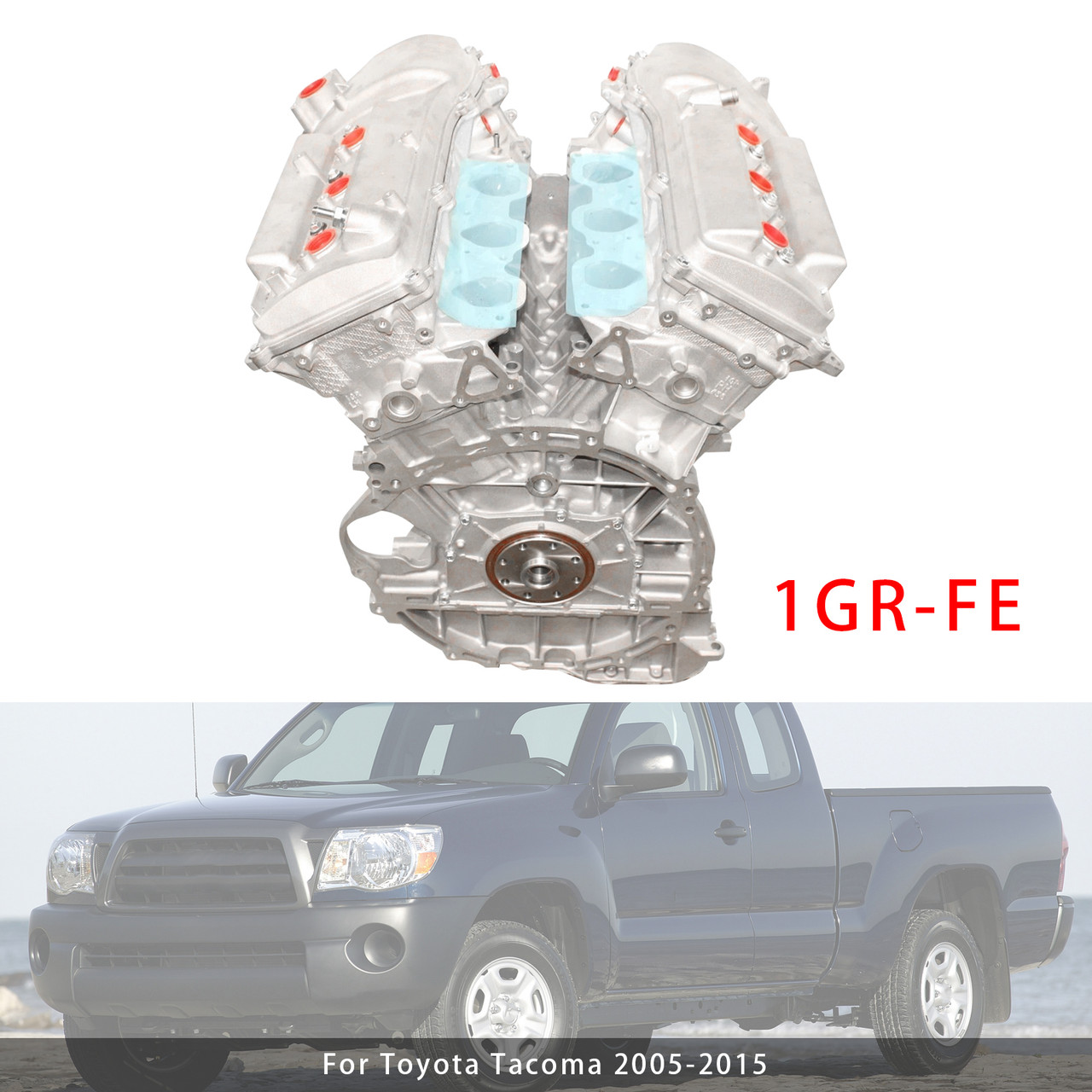 2005-2015 Toyota Tacoma Tundra Engine Assembly 1GR-FE 4.0L 6-Cylinder Generic