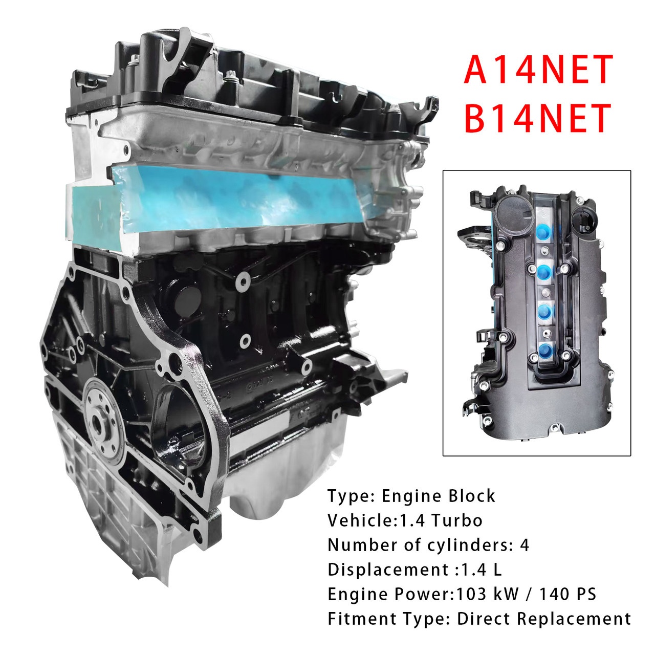Brand New Engine Block A14NET B14NET Assembly 1.4 Turbo 140PS For Vauxhall Astra Insignia Meriva Mokka