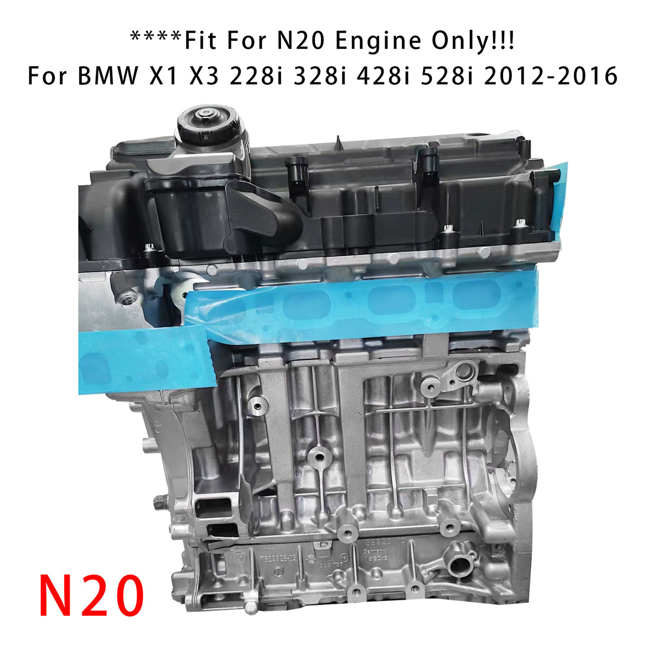 2012-2016 BMW X1 X3 228i 328i 428i 528i N20 Engine Block Assembly Motor 1100-2297122 Generic