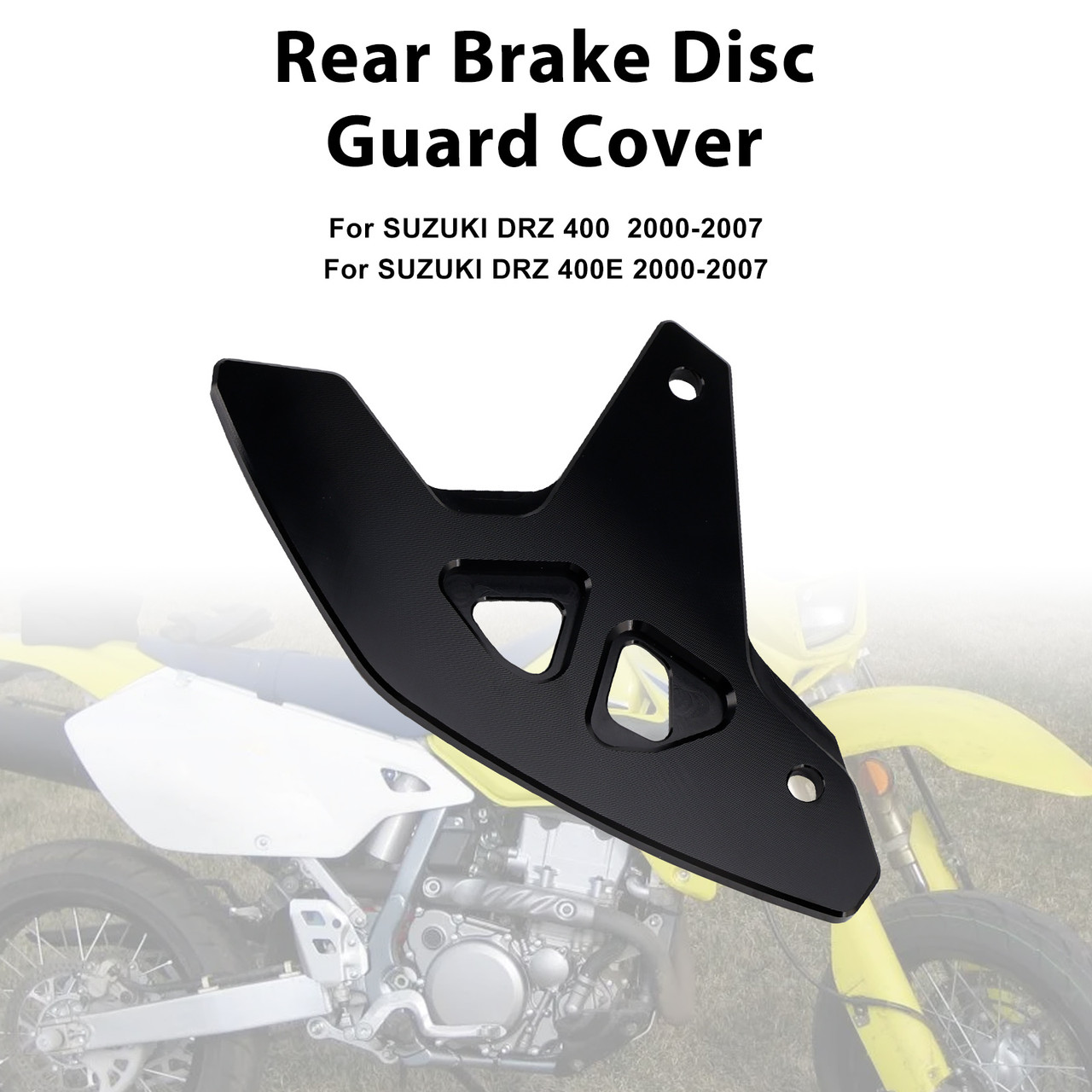 2000-2024 SUZUKI DRZ 400/E/S/SM Rear Brake Disc Guard Cover DR-Z400SM Black Generic