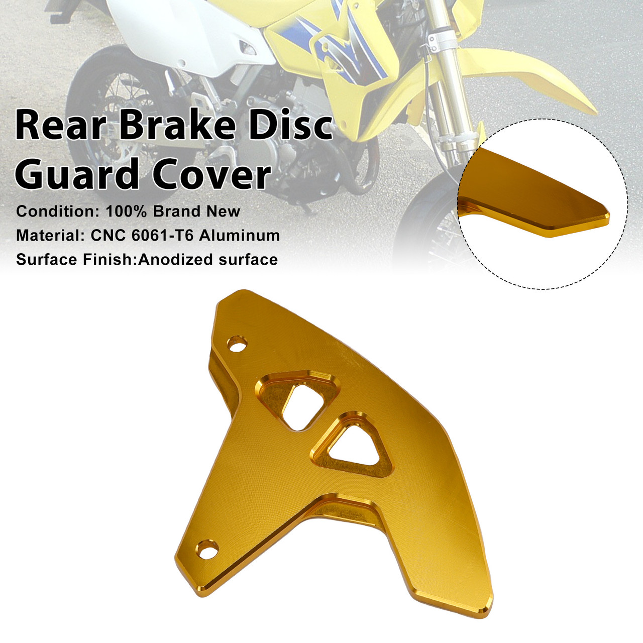 2000-2024 SUZUKI DRZ 400/E/S/SM Rear Brake Disc Guard Cover DR-Z400SM Col Generic