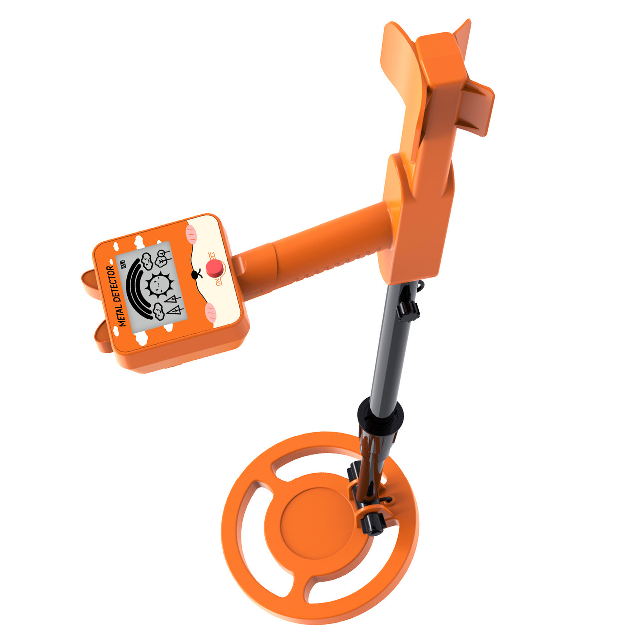 GT260 Kids Child Trasure Seeker Beginners Metal Detector Waterproof Coil Orange