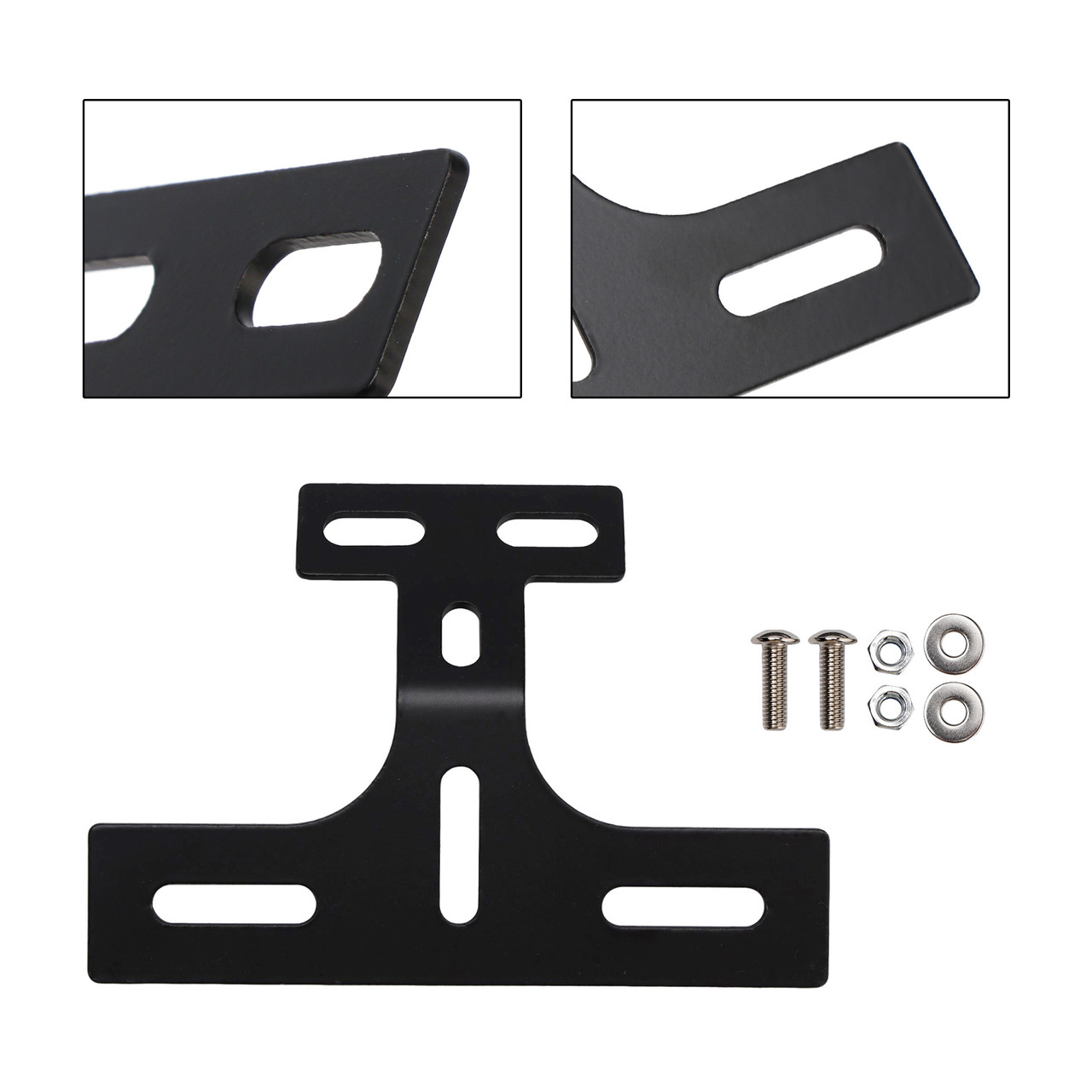 Motorcycle License Plate Holder Rear Tail Light Bracket Mount Support