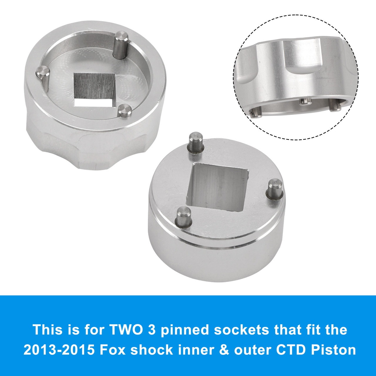3 pin CTD piston set- Inner & Outer Sockets 398-00-348 & 398-00-504 For Fox