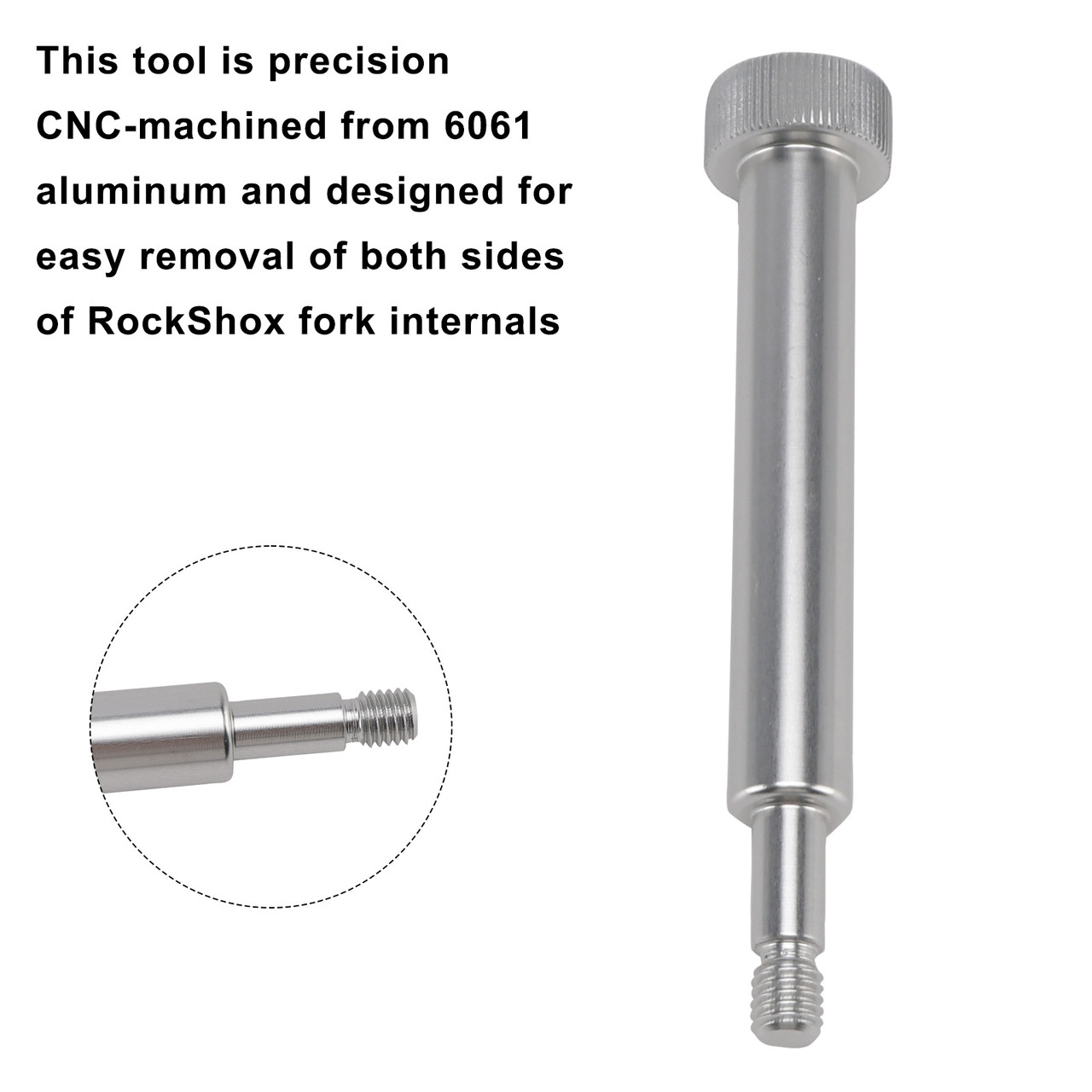 Fork Lower Leg Removal Tool-Threaded punch to remove spring/damper side For Rockshox
