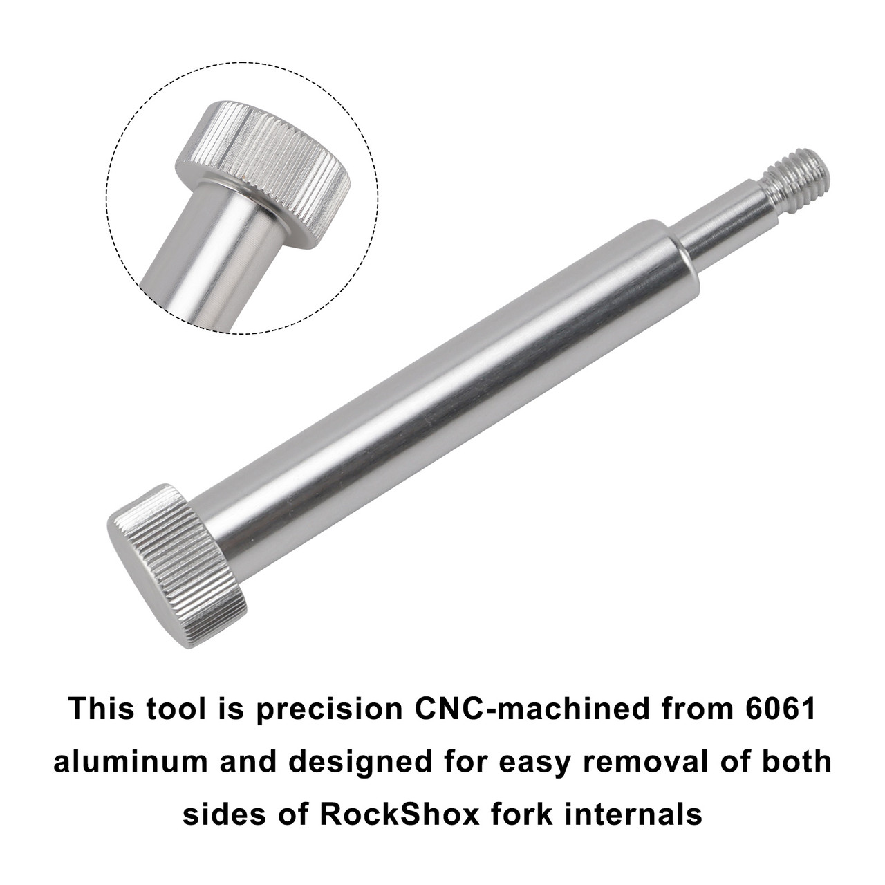 Fork Lower Leg Removal Tool-Threaded punch to remove spring/damper side For Rockshox