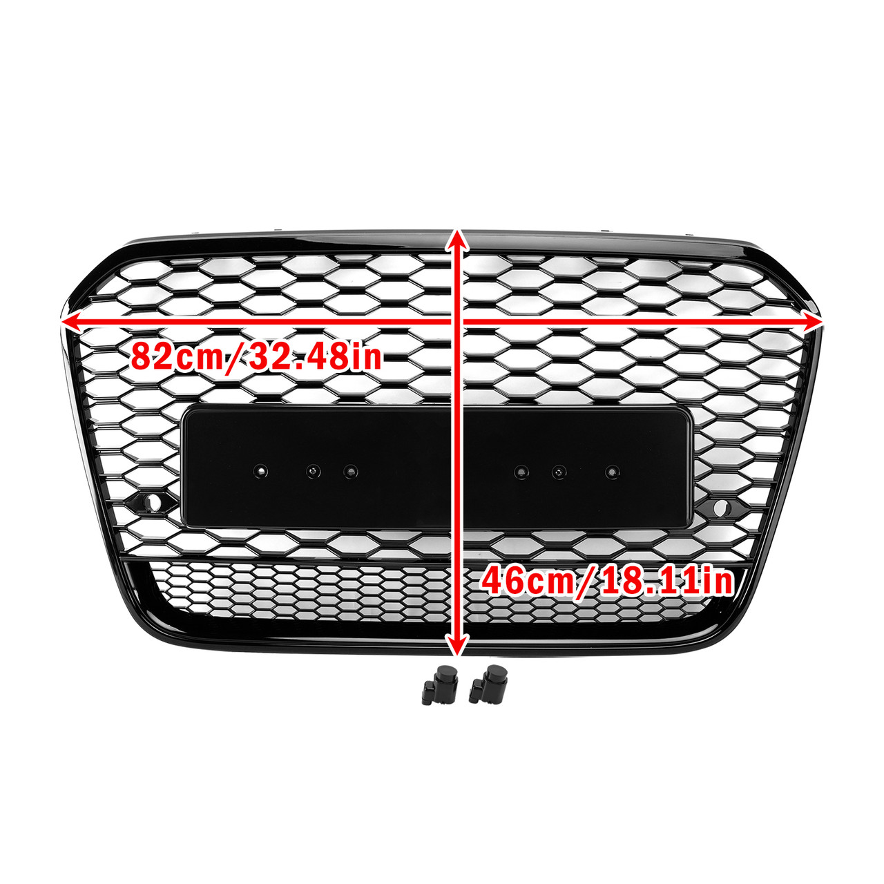 2012-2015 Audi A6 C7 / S6 pre-facelift RS6 Style Front Mesh Honeycomb Grille Generic