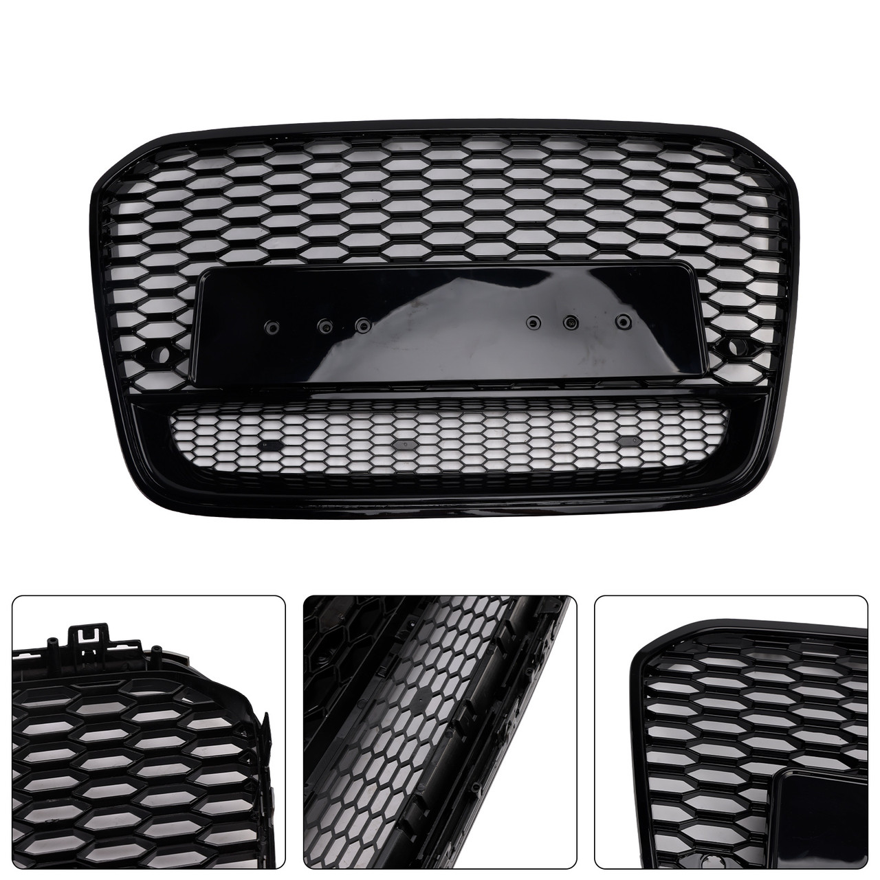 2012-2015 Audi A6 C7 / S6 pre-facelift RS6 Style Front Mesh Honeycomb Grille Generic