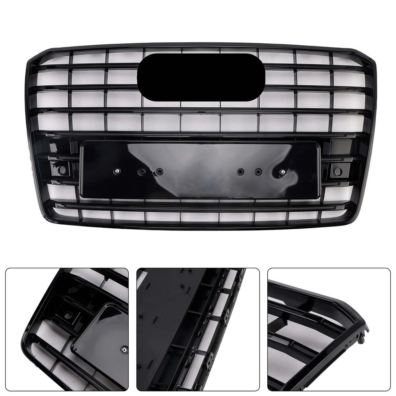 2015-2017 Audi A8 S8 S8Style Front Bumper Grille Black Generic