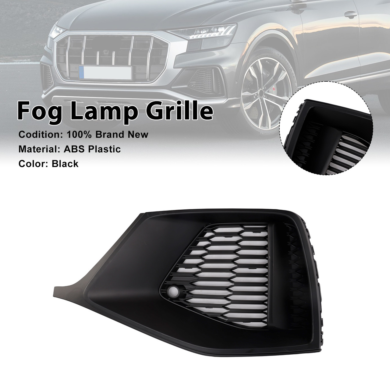 2018-2023 Audi Q8 S-LINE /SQ8 Left Front Bumper Grill Trim 4M8807681A Generic