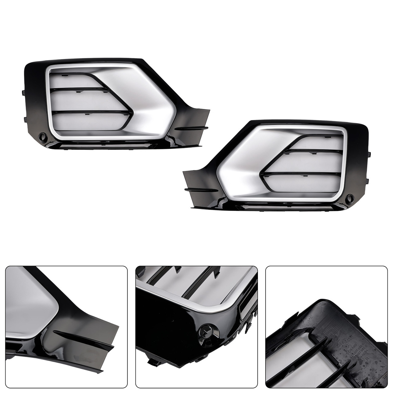 2016-2020 Audi Q2 2PCS Front Bumper Grille Fog Lamp Grille 81A807681G Generic