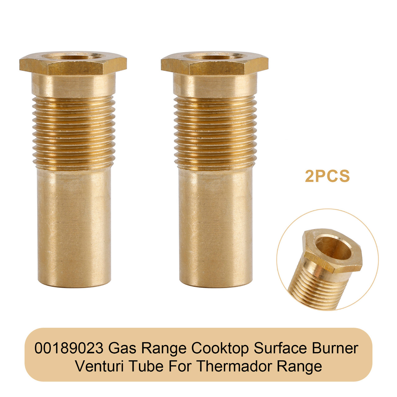 00189023 Gas Range Cooktop Surface Burner Venturi Tube For Thermador Range 2PCS