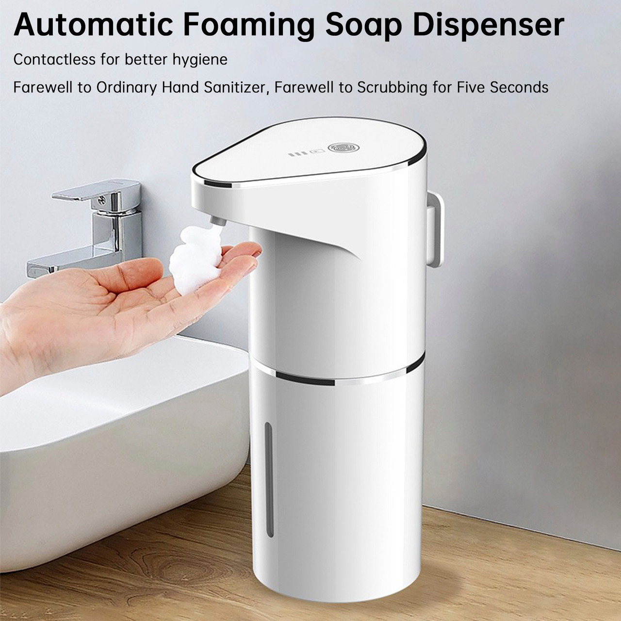 Automatic Foam Soap Dispenser 11.84oz Wall Mount Touchless Hand Soap Dispenser