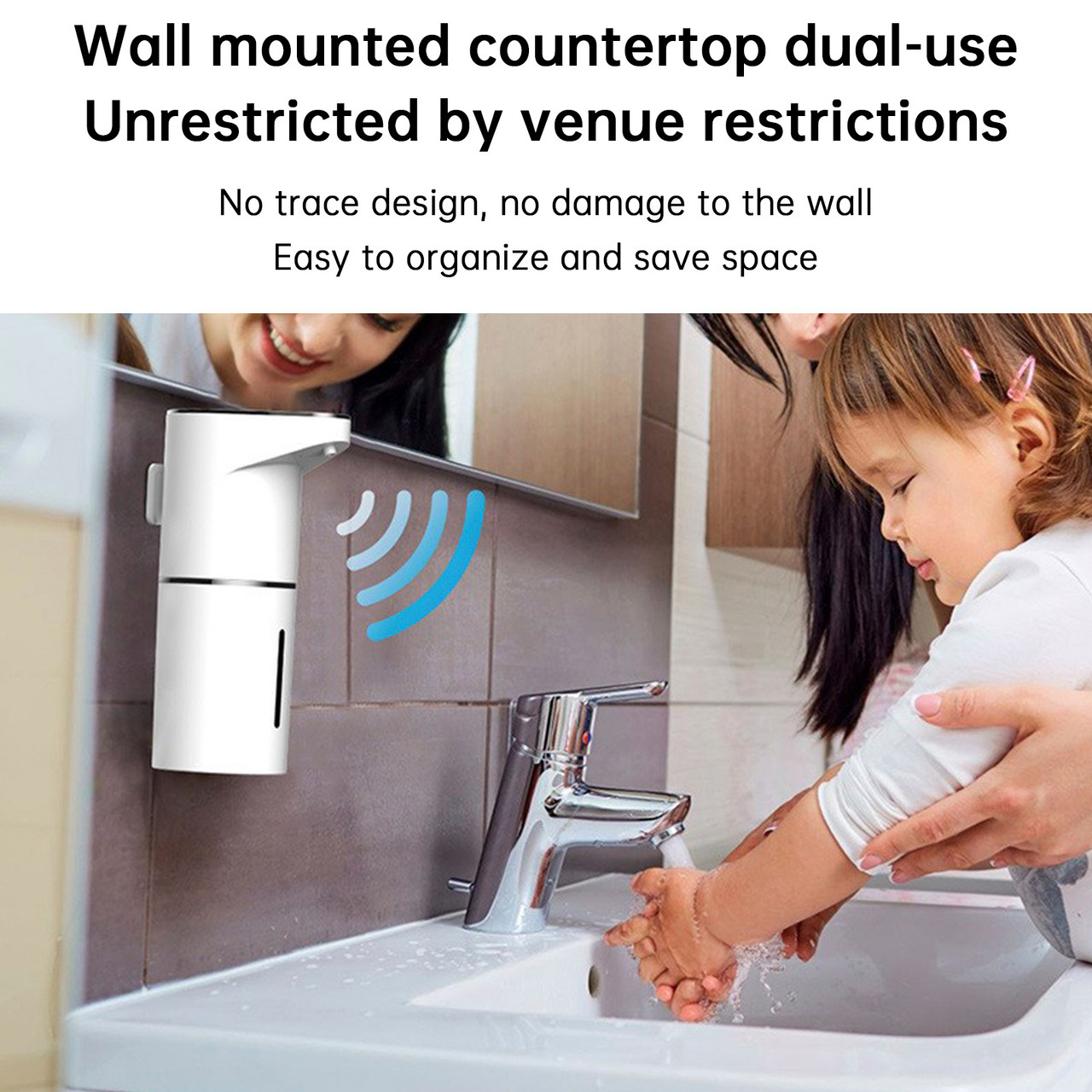 Automatic Foam Soap Dispenser 11.84oz Wall Mount Touchless Hand Soap Dispenser