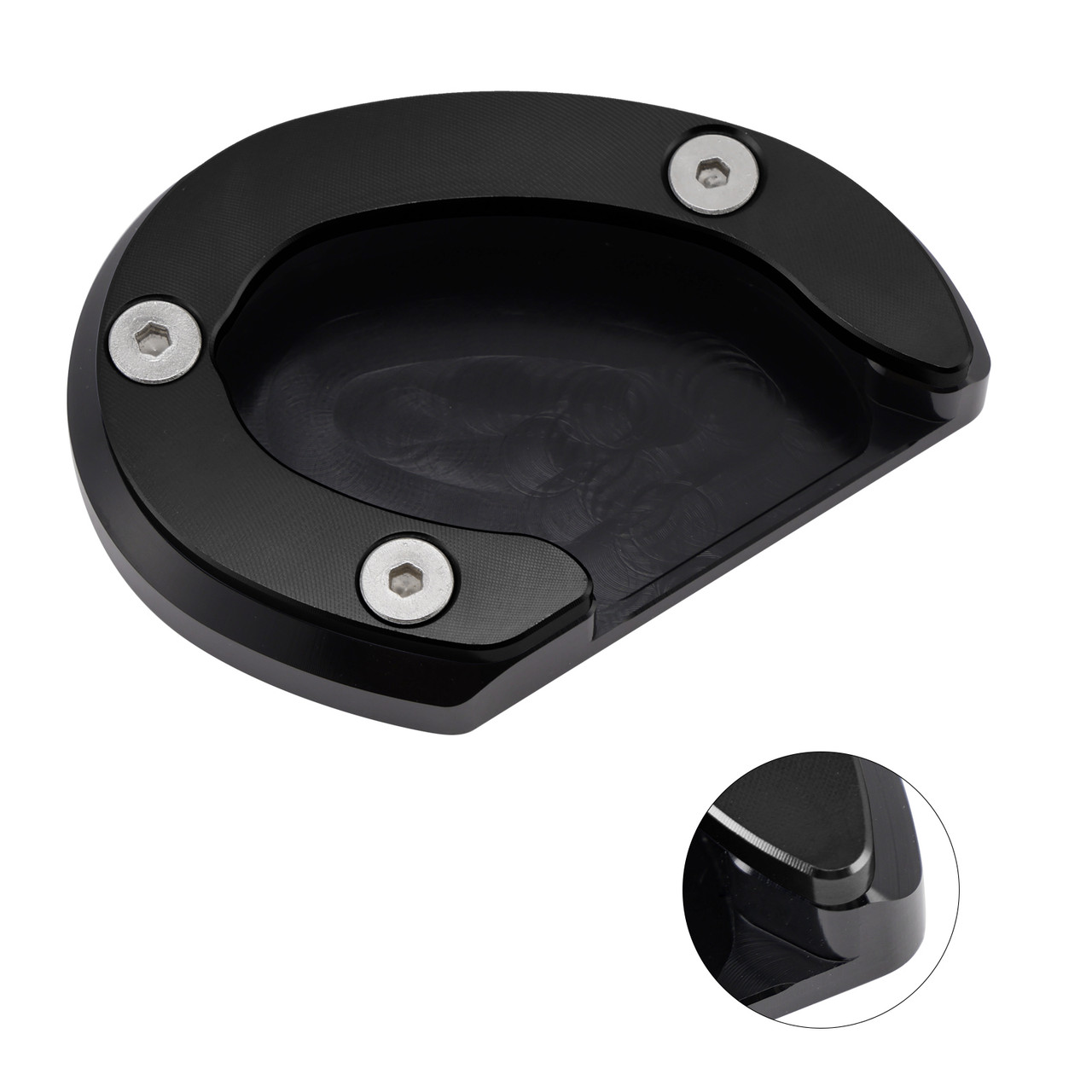 Kickstand Enlarge Plate Pad fit for Bonneville Bobber T100 T120 18-20 Black
