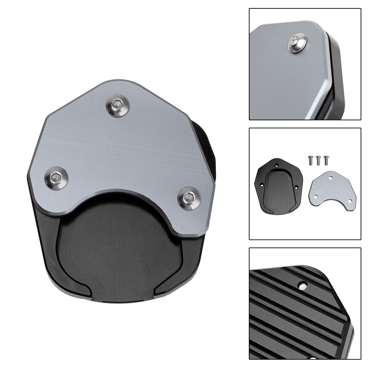 Kickstand Enlarge Plate Pad fit for Tiger Sport 660 2022-2025 Titanium