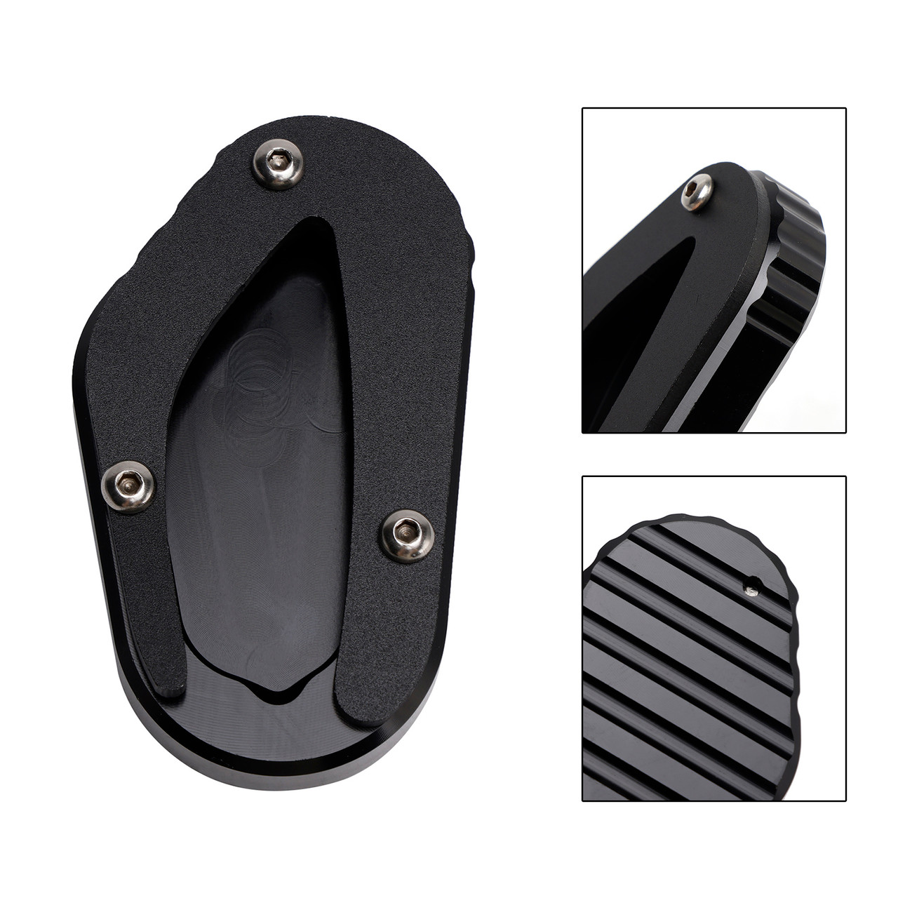 Kickstand Enlarge Pad fit for Bonneville T100 Street Scrambler 900 18-23 Black