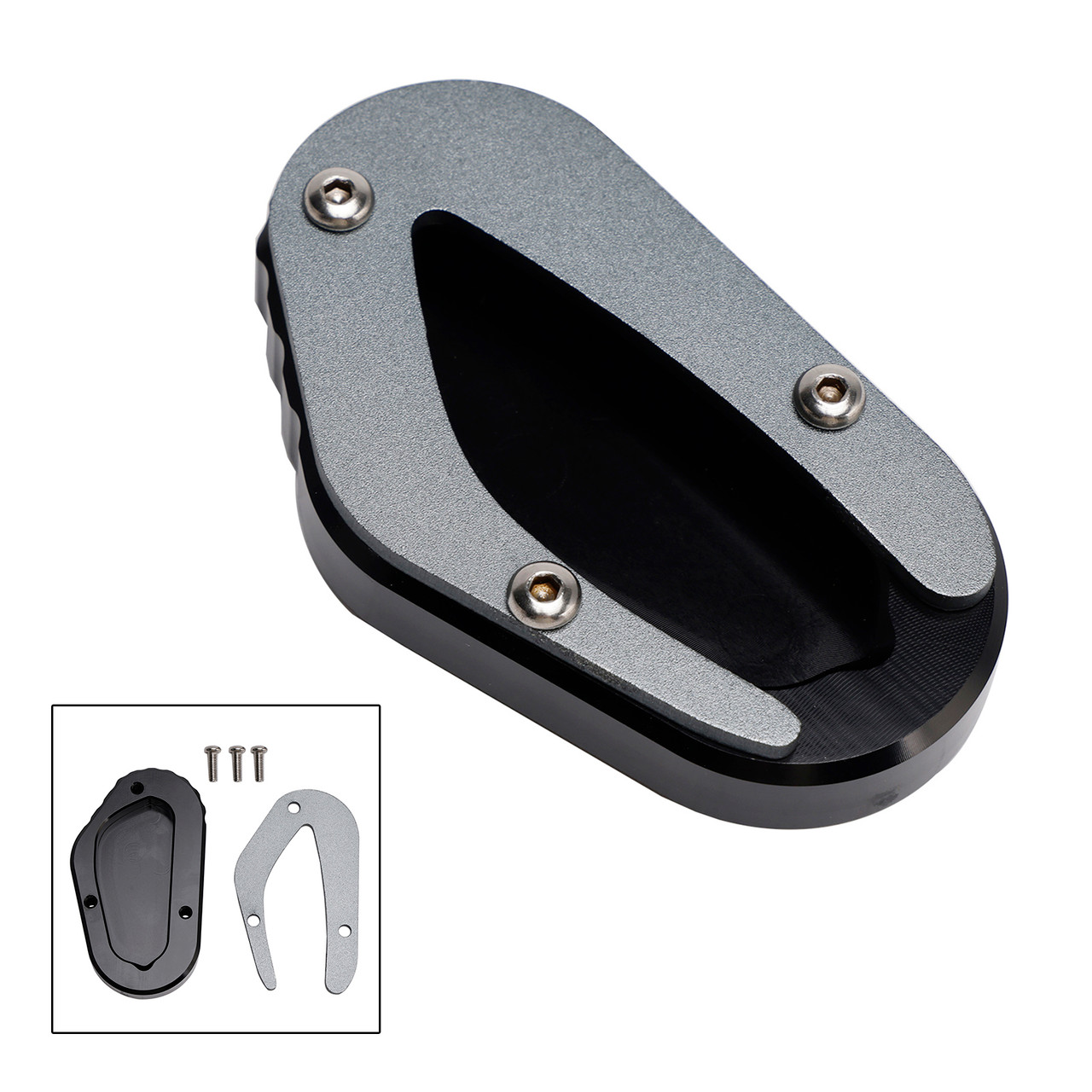 Kickstand Enlarge Pad fit for Bonneville T100 T120 2018-2023 Titanium