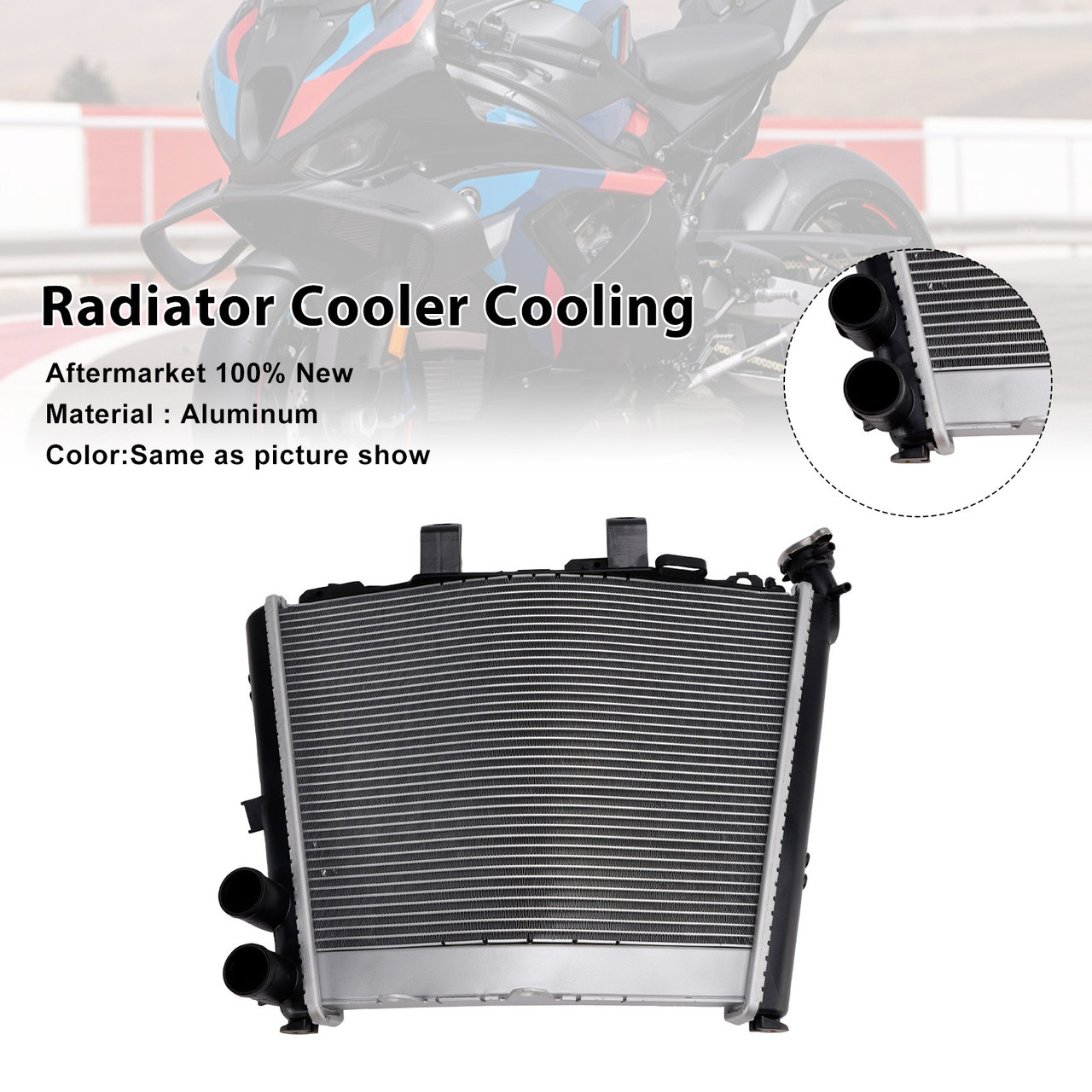 2019-2025 BMW M1000RR S1000RR Radiator Cooler Cooling Silver Generic