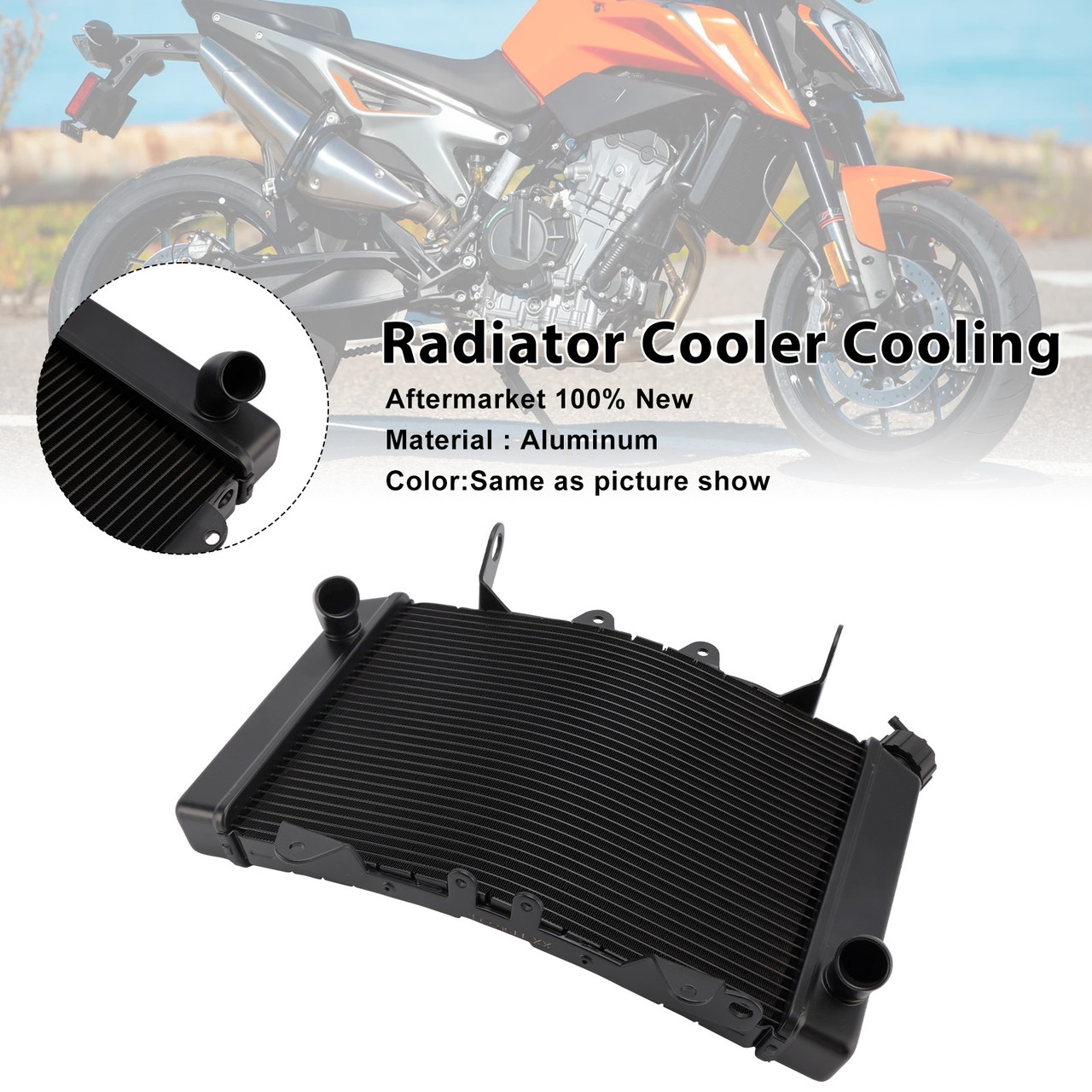 2018-2025 790 Duke 890 Duke Radiator Cooler Cooling Black Generic