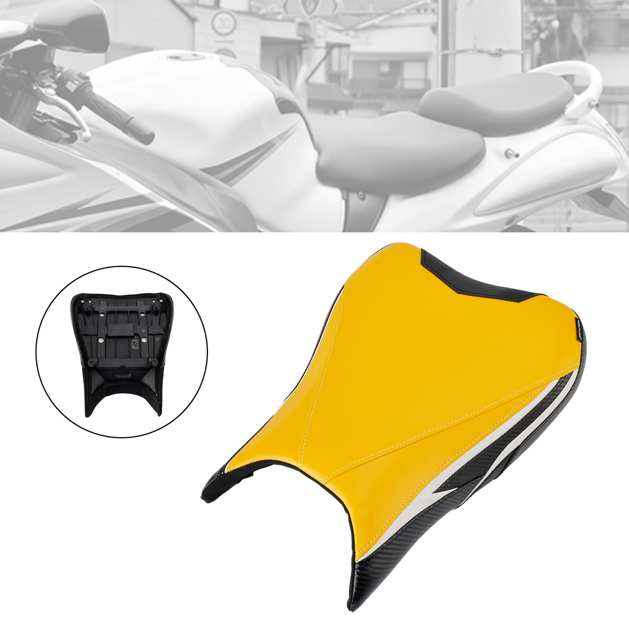 2022-2024 SUZUKI Hayabusa GSX1300R Front Raider Seat Driver Cushion Yellow Generic
