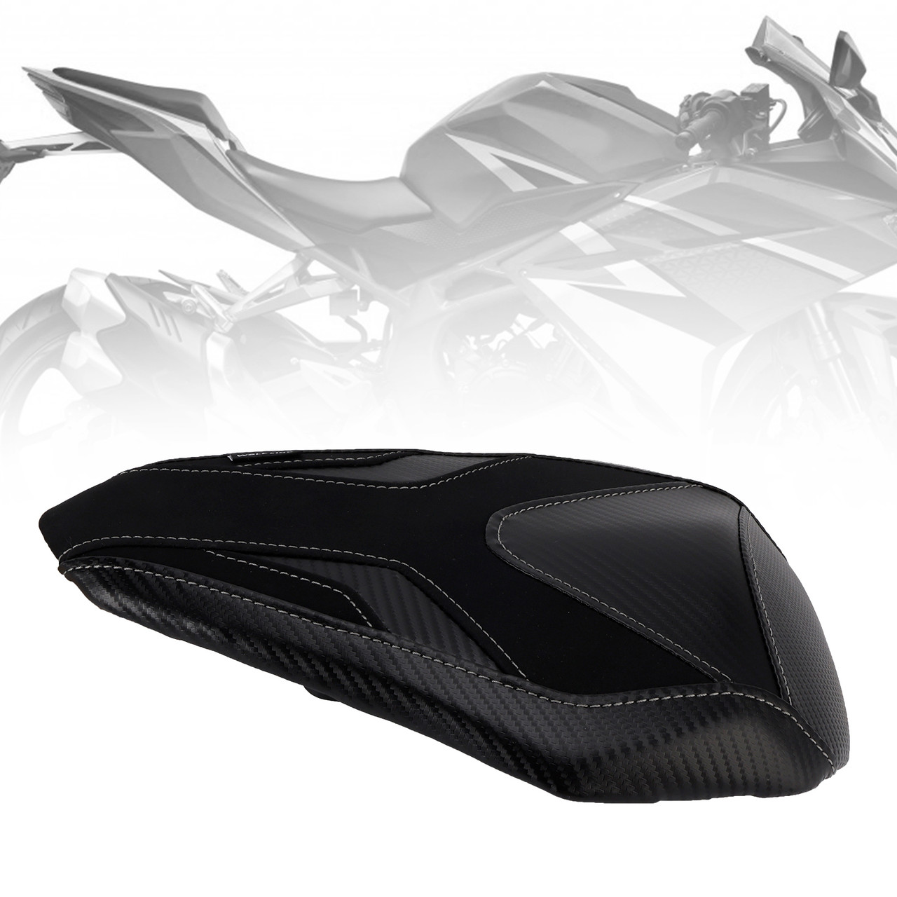 2017-2024 HONDA CBR250RR Rear Seat Passenger Cushion Flat Black Generic