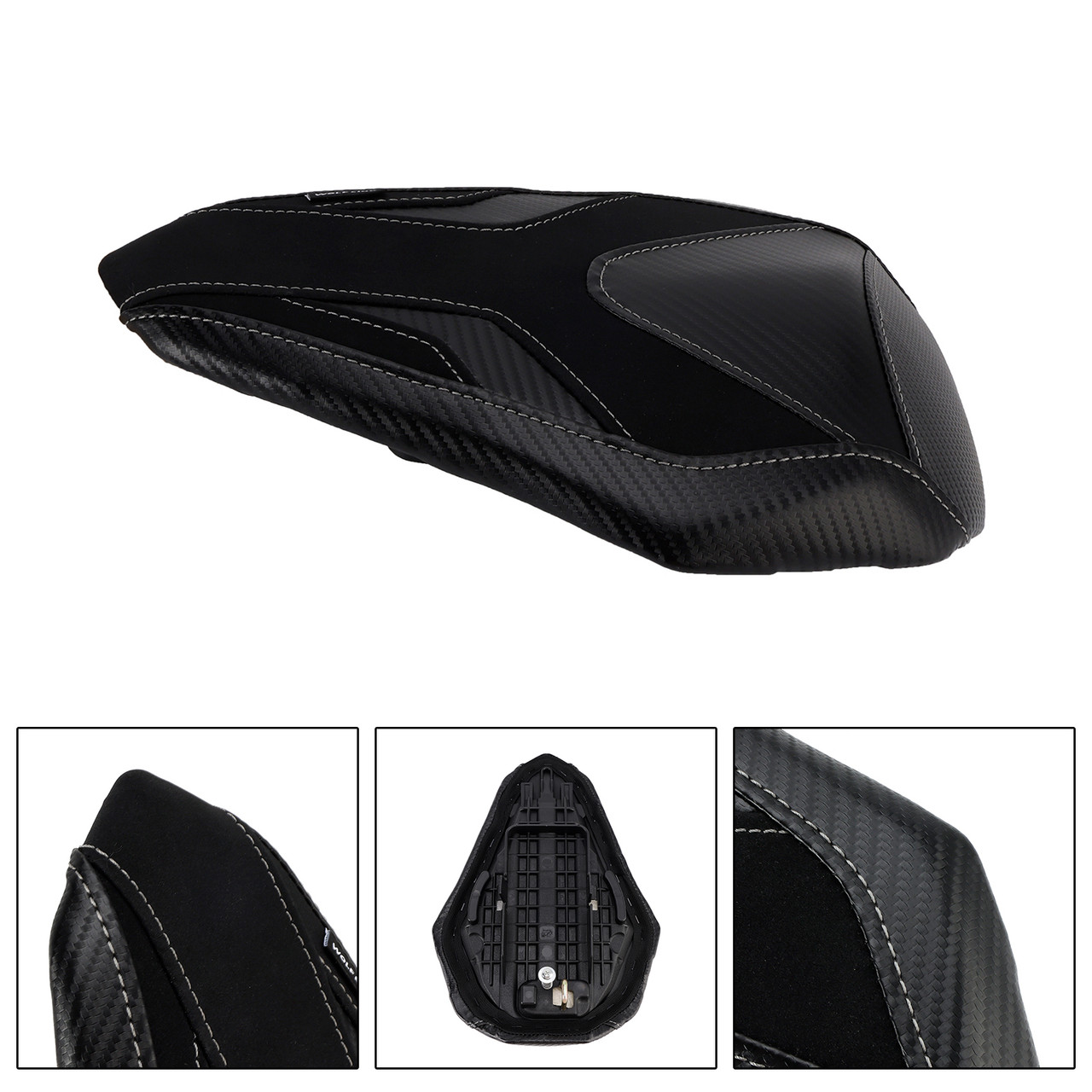 2017-2024 HONDA CBR250RR Rear Seat Passenger Cushion Flat Black Generic