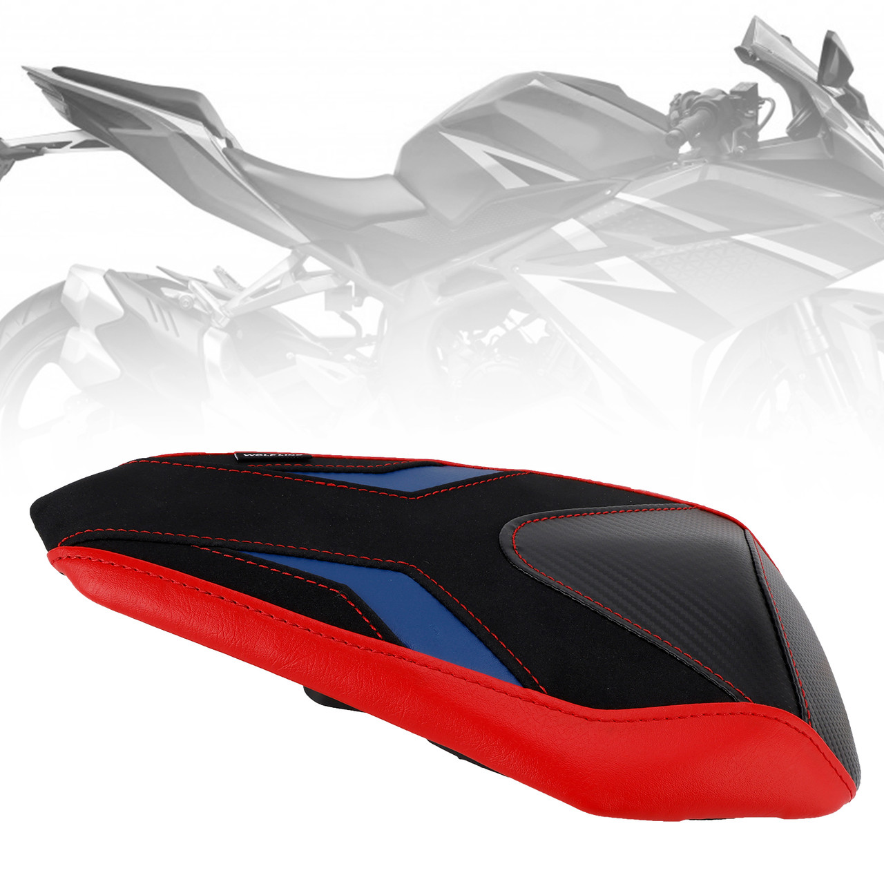 2017-2024 HONDA CBR250RR Rear Seat Passenger Cushion Flat Red Generic