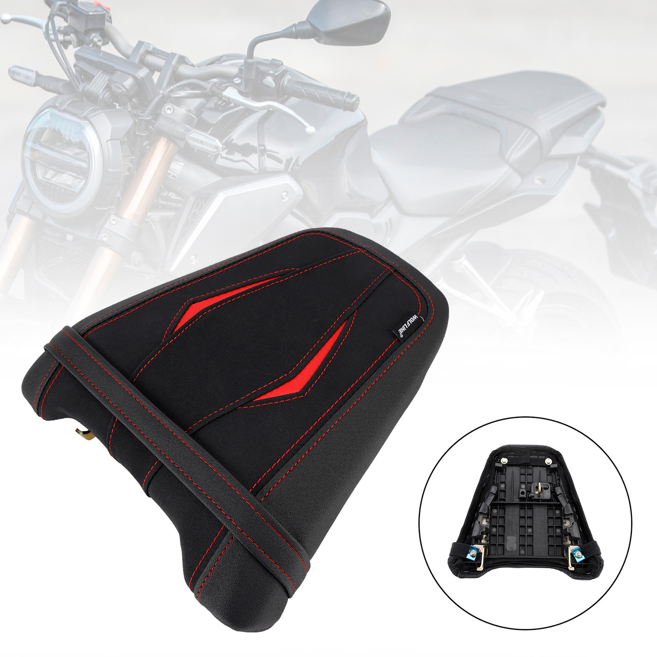 2024-2025 HONDA CB650R CBR650R Rear Seat Passenger Cushion Flat Black B Generic