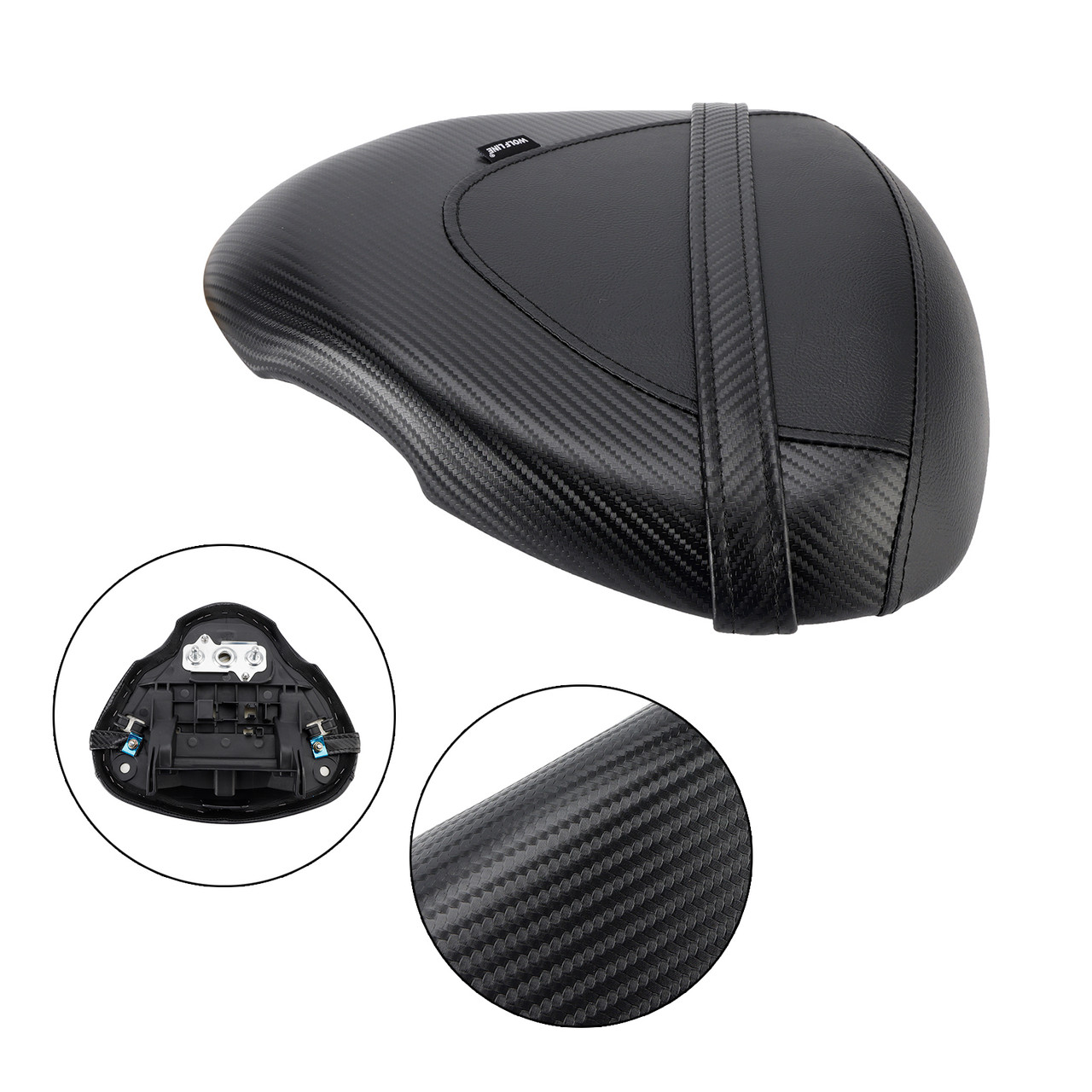 2022-2024 SUZUKI Hayabusa GSX1300R Rear Seat Passenger Cushion Flat Black A Generic