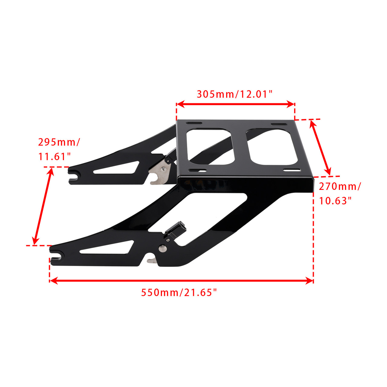 2018-2025 Softail Low Rider FXLR S FXLRS ST FXLR Quick Release Two Up Tour Pack Mount Black Generic