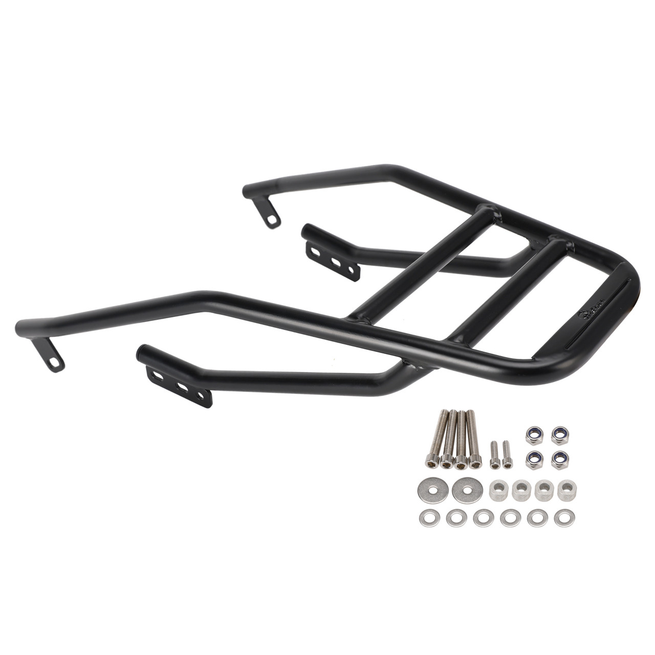 2018-2025 Moto Guzzi V9 Bobber/ Roamer Rear Carrier Tube Type Luggage Rack Black Generic