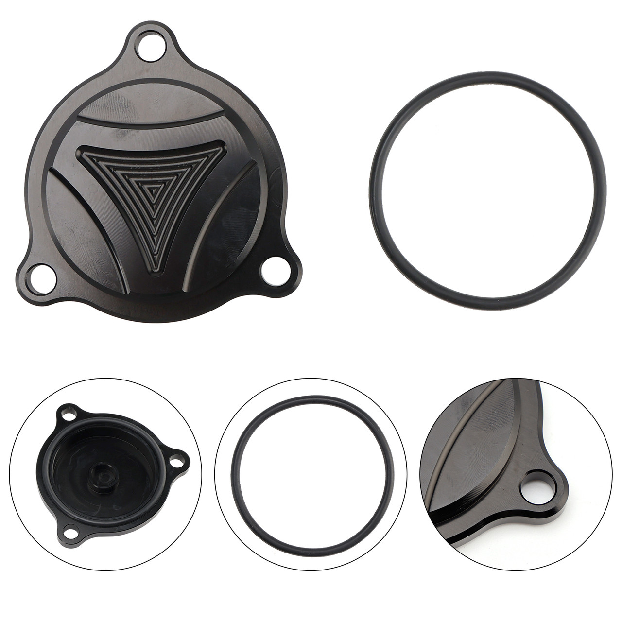 2005-2025 Suzuki DRZ400 DRZ400E DRZ400S DRZ400SE Engine Oil Filter Cover Cap Black Generic