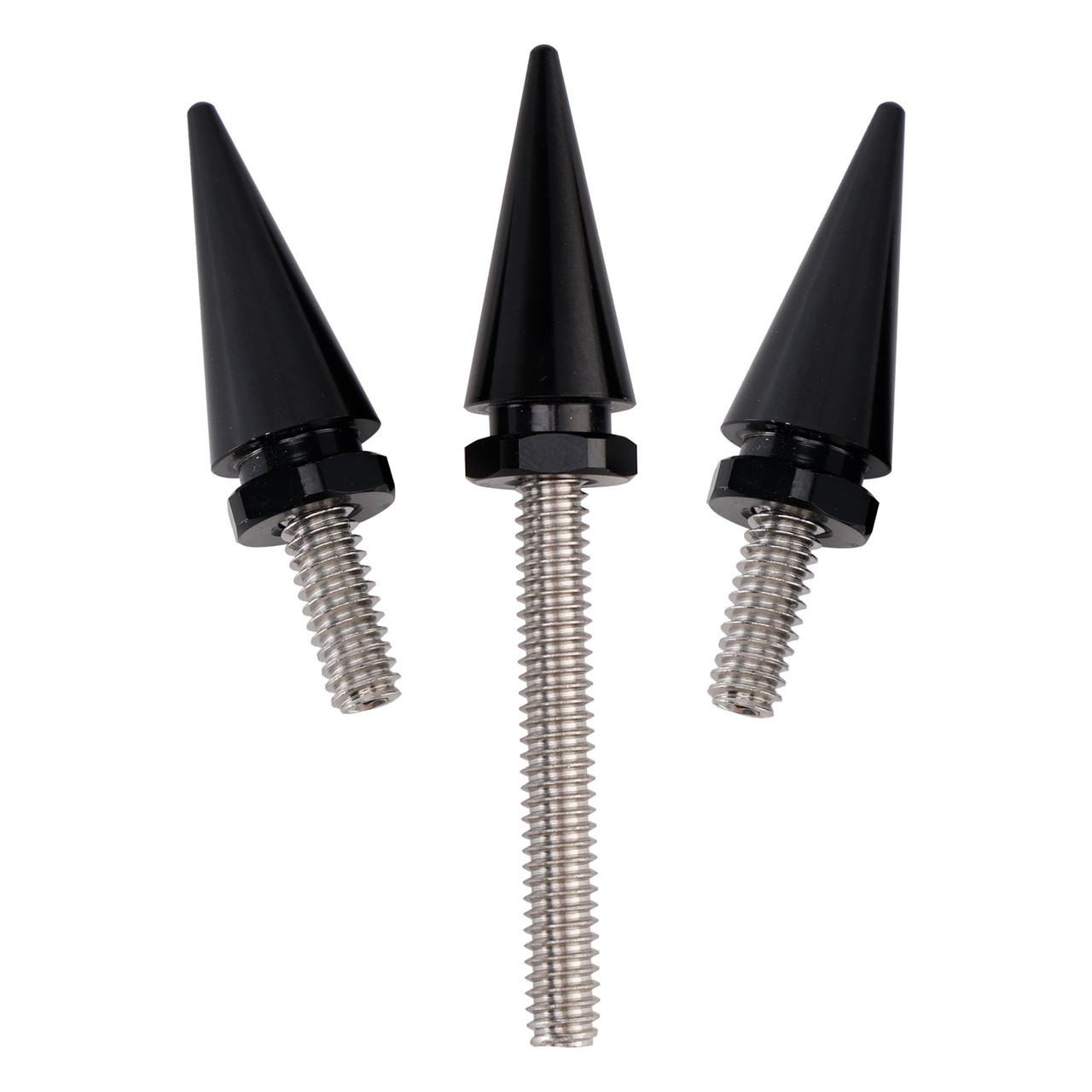 2014-2025 3x Spike Windshield Bolts in Black For Touring Electra Glide Street Glide Generic