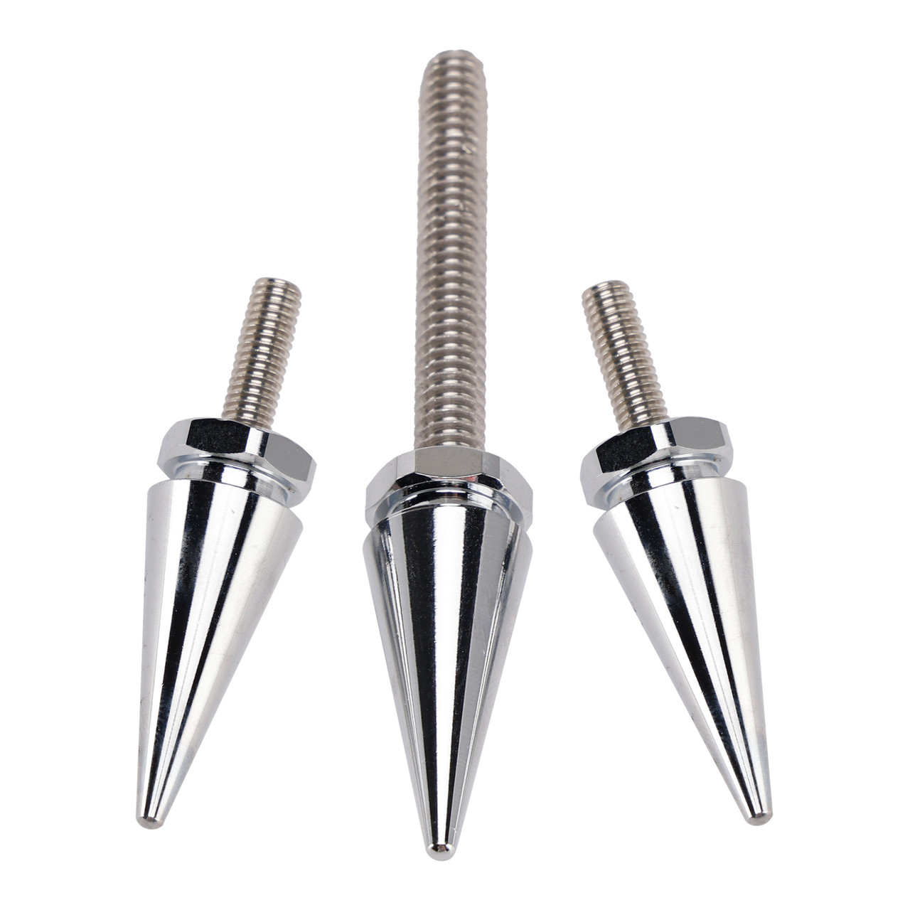 2014-2025 3x Spike Windshield Bolts in Silver For Touring Electra Glide Street Glide Generic
