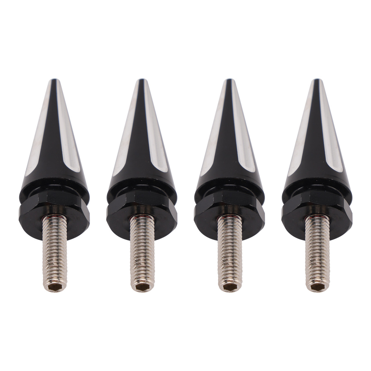 2015-2025 Touring Road Glide FLTR 4x Black Spike Windshield Fairing Bolts Generic