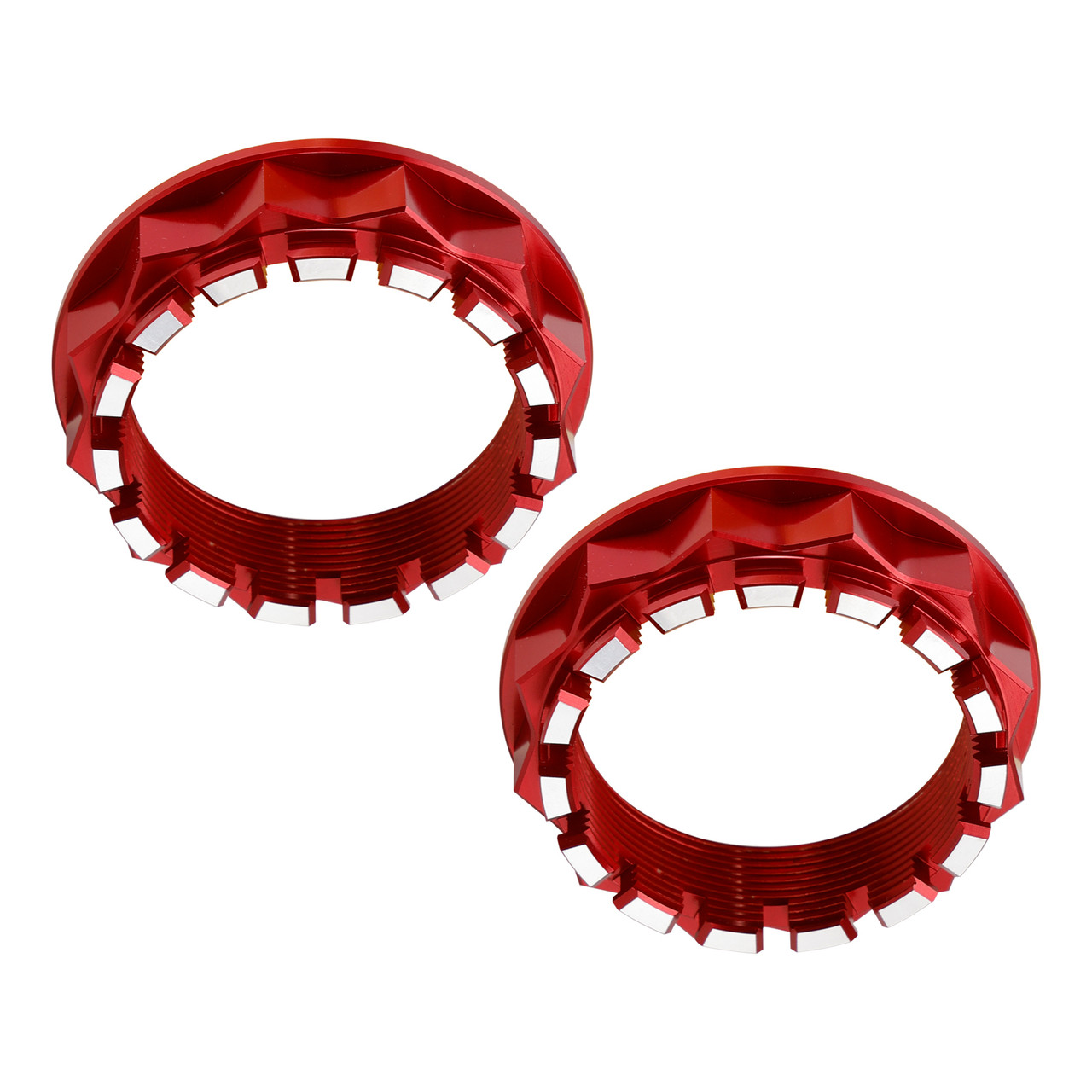 2007-2024 Ducati 1098 1198 Panigale 1199 1299 V2 V4 Diavel 2x Rear Wheel Axle Nut Red Generic