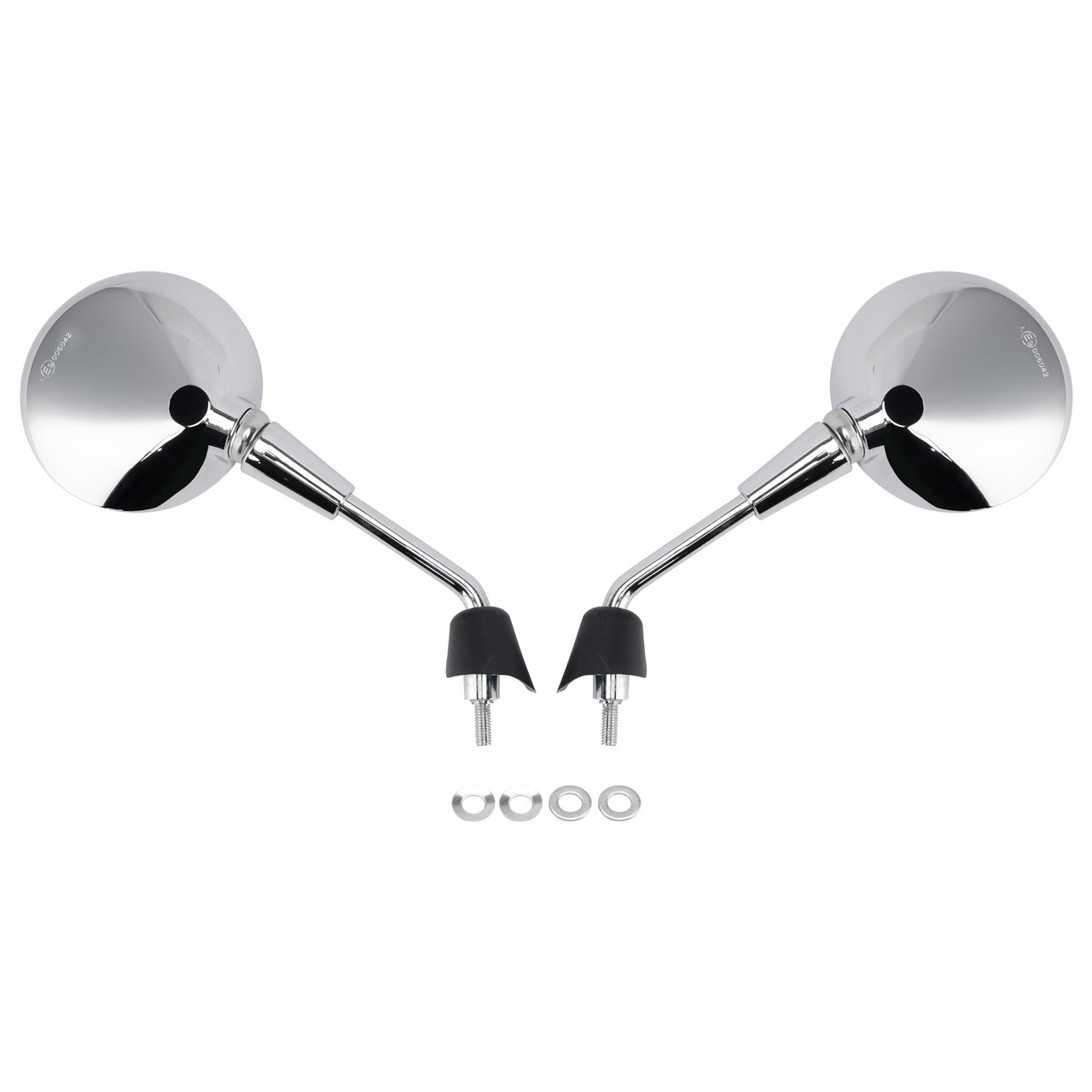 2013-2023 Vespa Primavera 50 125 150 Rearview Mirrors Left and Right M8 Shorty Chrome Generic