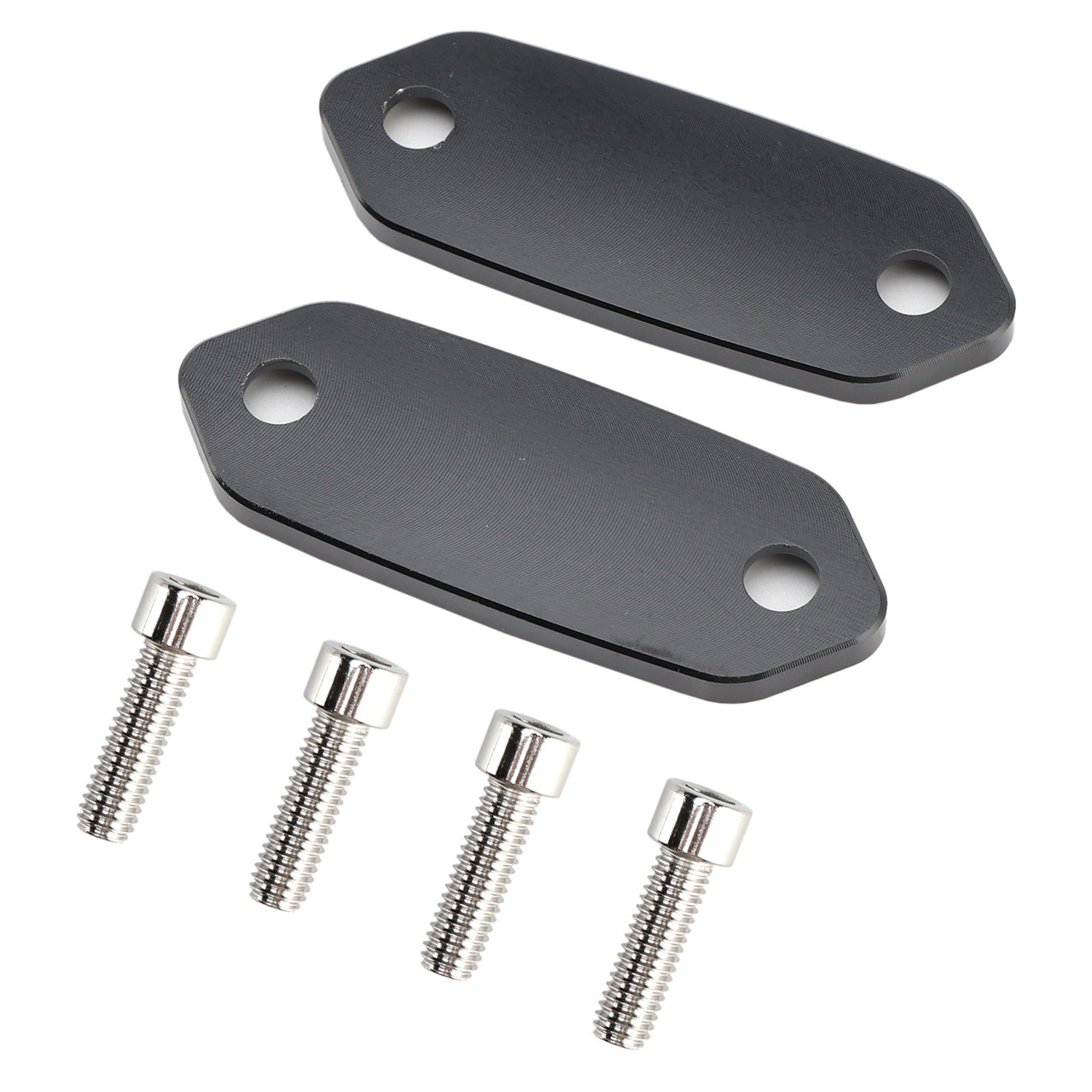 2013-2025 Kawasaki Ninja ZX6R Mirror Block Off Blanking Plates Black Generic