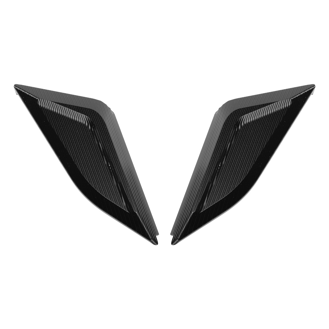 2018-2024 Ducati Panigale V2 V4 CNC Racing Mirror Block Off Blanking Plates Black Generic