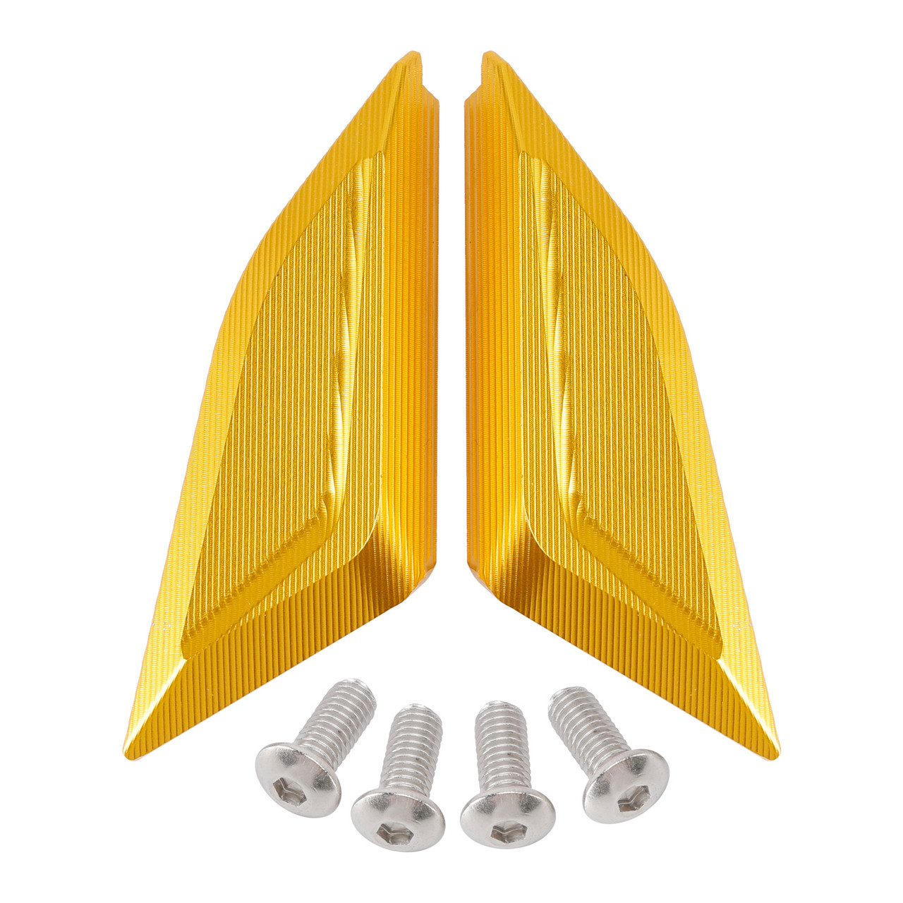 2018-2024 Ducati Panigale V2 V4 CNC Racing Mirror Block Off Blanking Plates Gold Generic