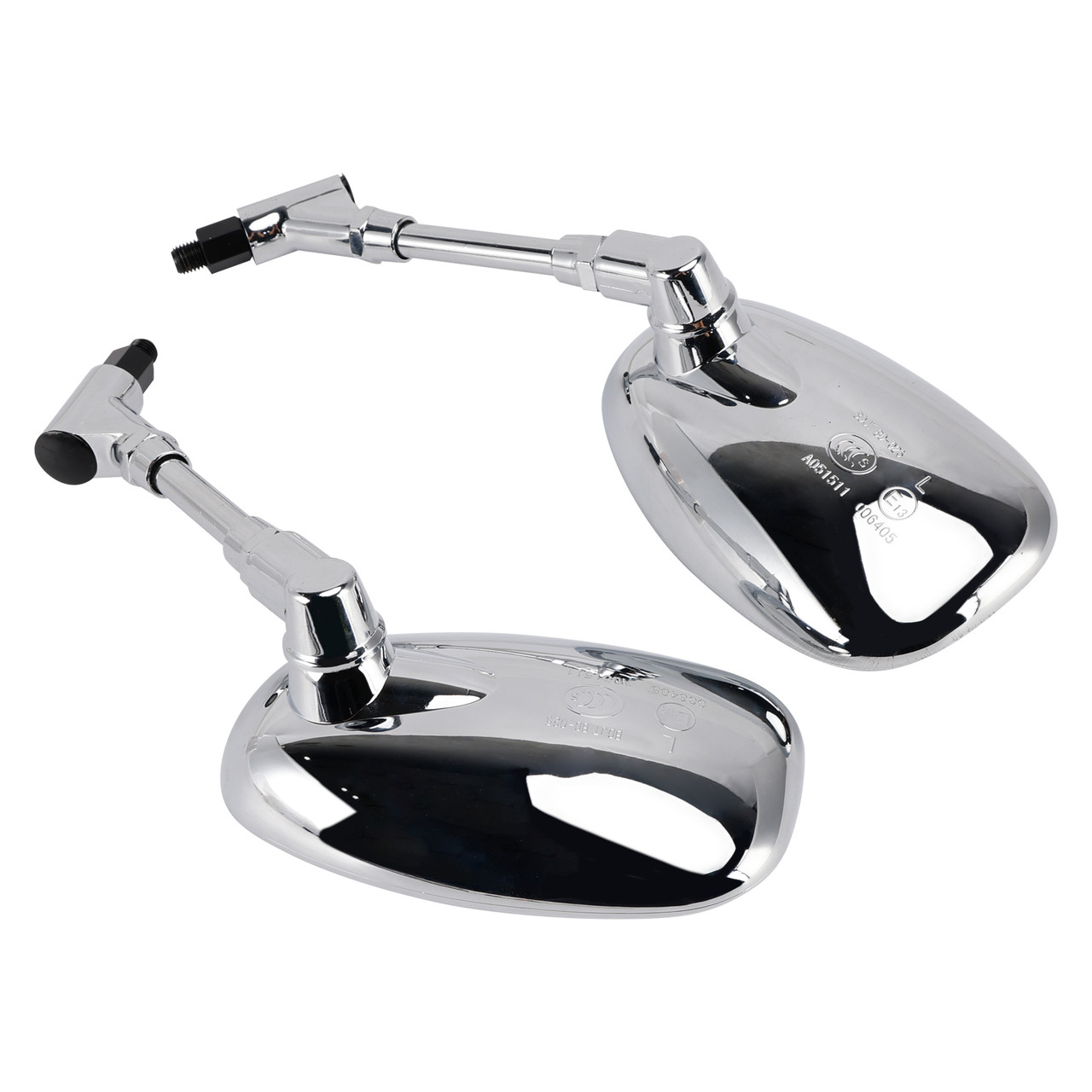 2006-2011 Suzuki GSR 600 Rearview Mirrors Left and Right M10 Chrome Generic