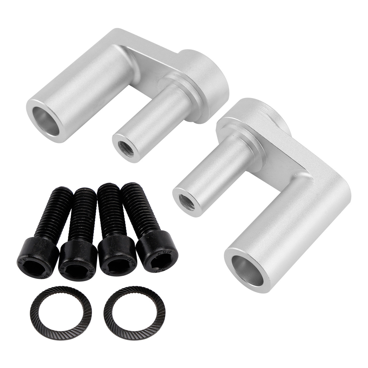 2014-2024 BMW R1200RT R1250RT CNC Handlebar risers 42mm up Silver Generic