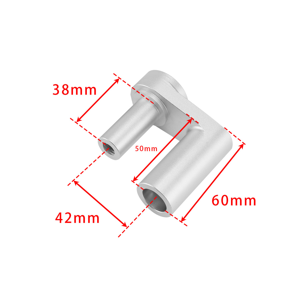 2014-2024 BMW R1200RT R1250RT CNC Handlebar risers 42mm up Silver Generic