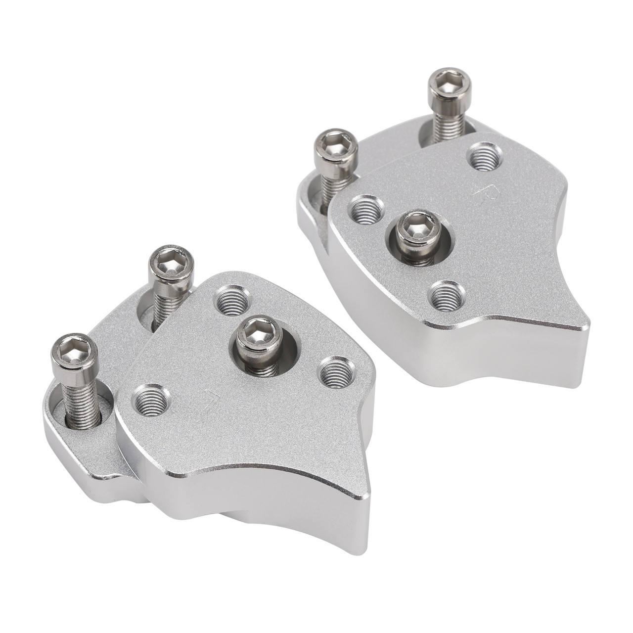 2001-2005 Yamaha FJR CNC 1" inch Handlebar Risers Silver Generic